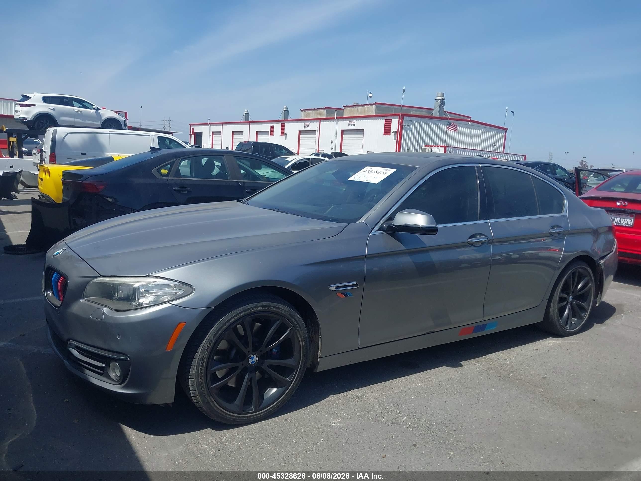 2015 Bmw 535i Silver vin: WBA5B1C59FD920608