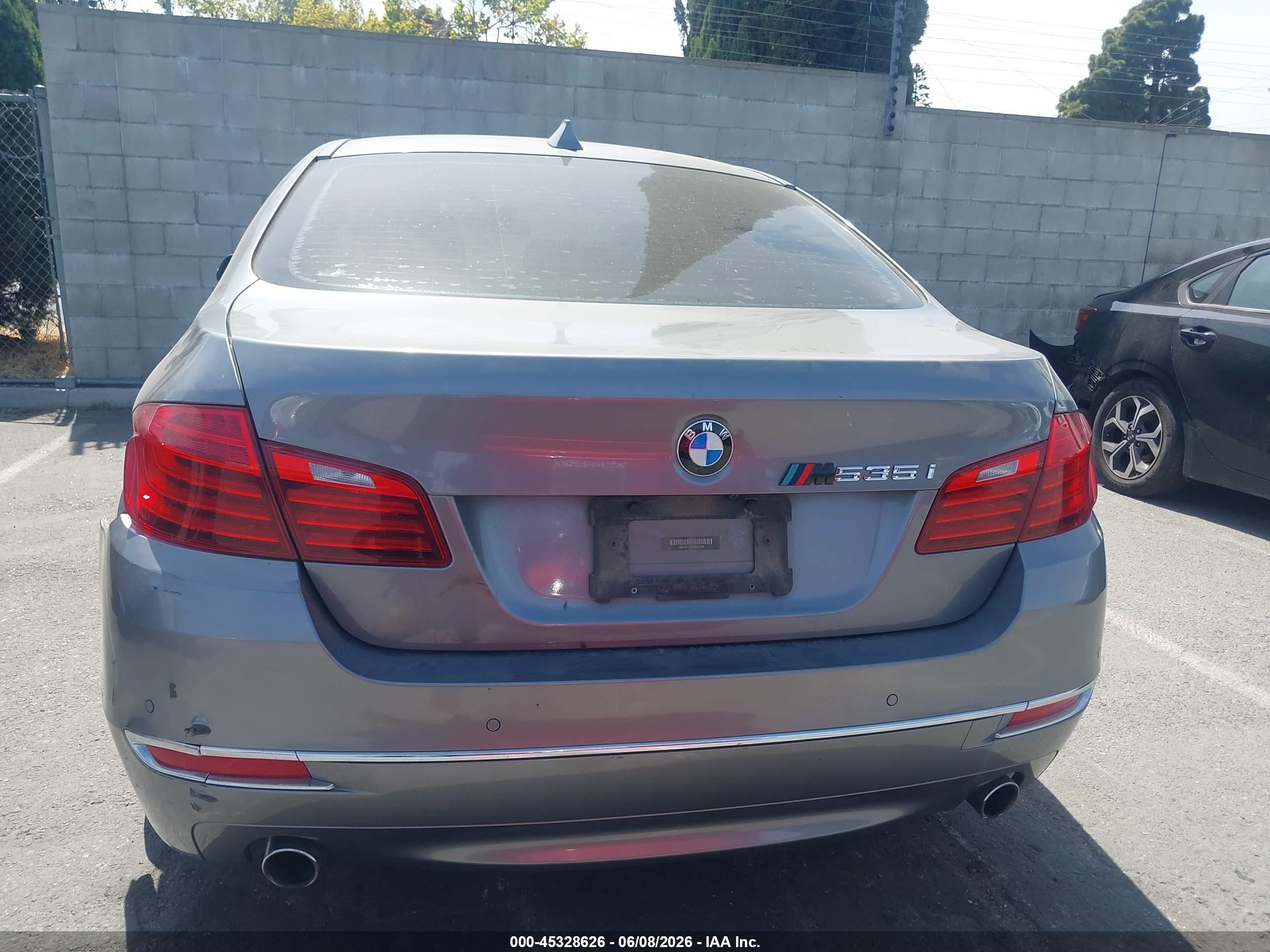 2015 Bmw 535i Silver vin: WBA5B1C59FD920608