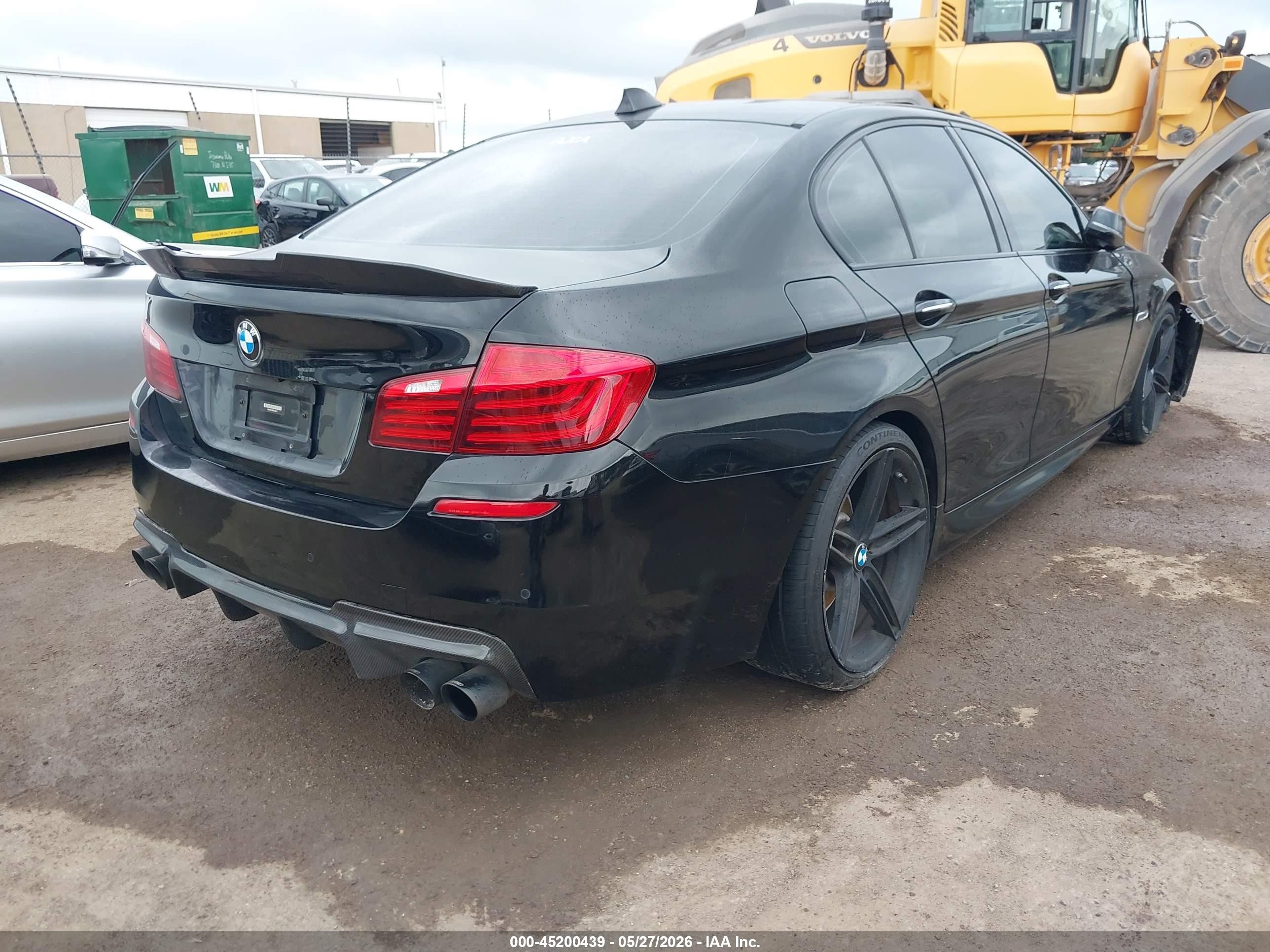 2015 Bmw 535i   Черный vin: WBA5B1C59FG128411