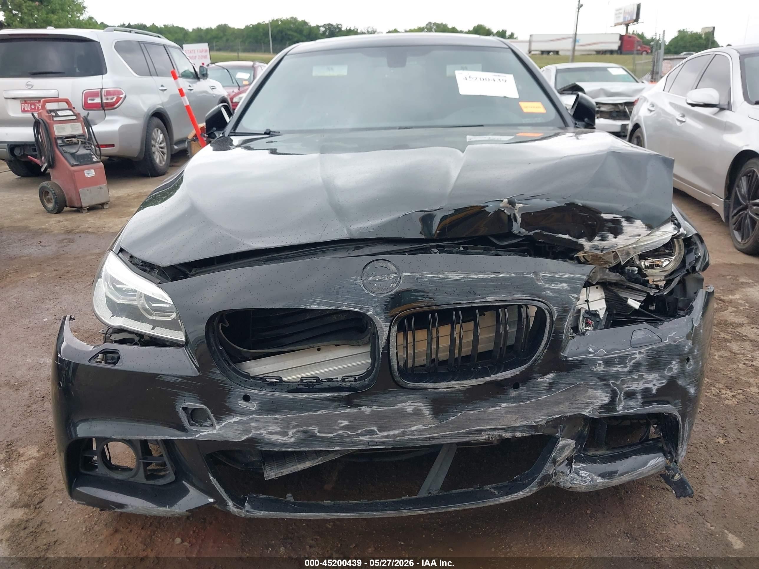 2015 Bmw 535i   Черный vin: WBA5B1C59FG128411