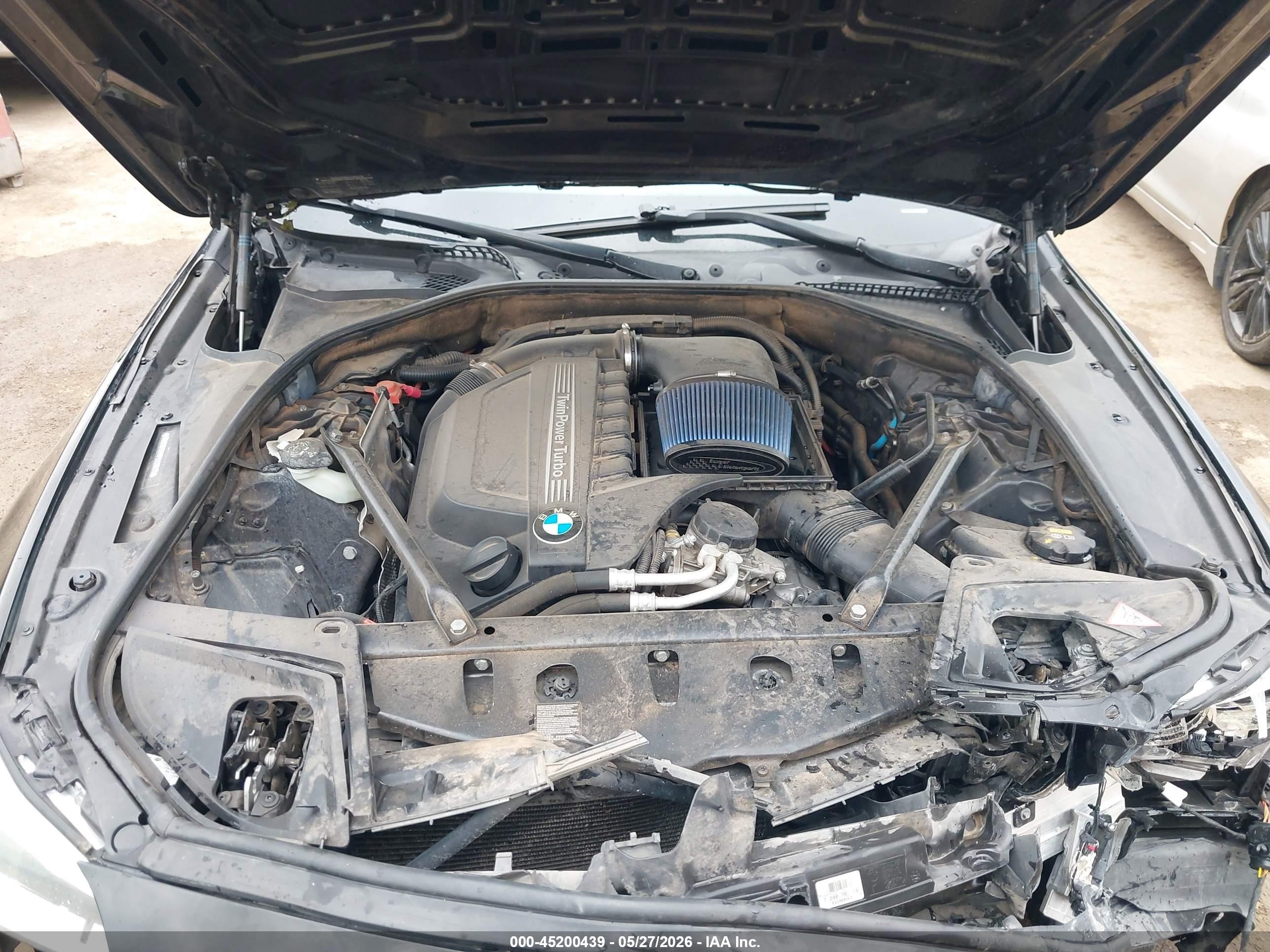 2015 Bmw 535i   Черный vin: WBA5B1C59FG128411