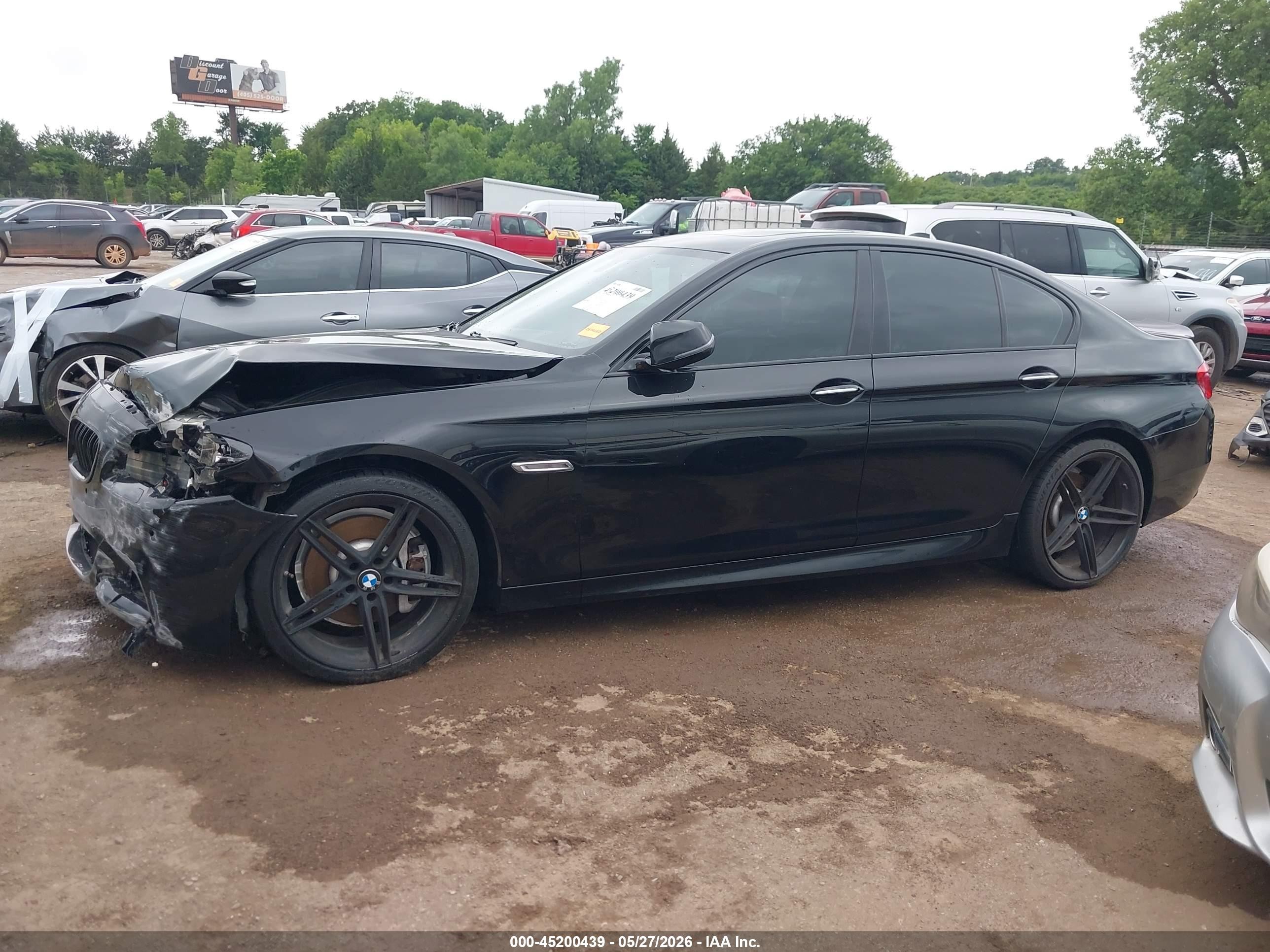 2015 Bmw 535i   Черный vin: WBA5B1C59FG128411