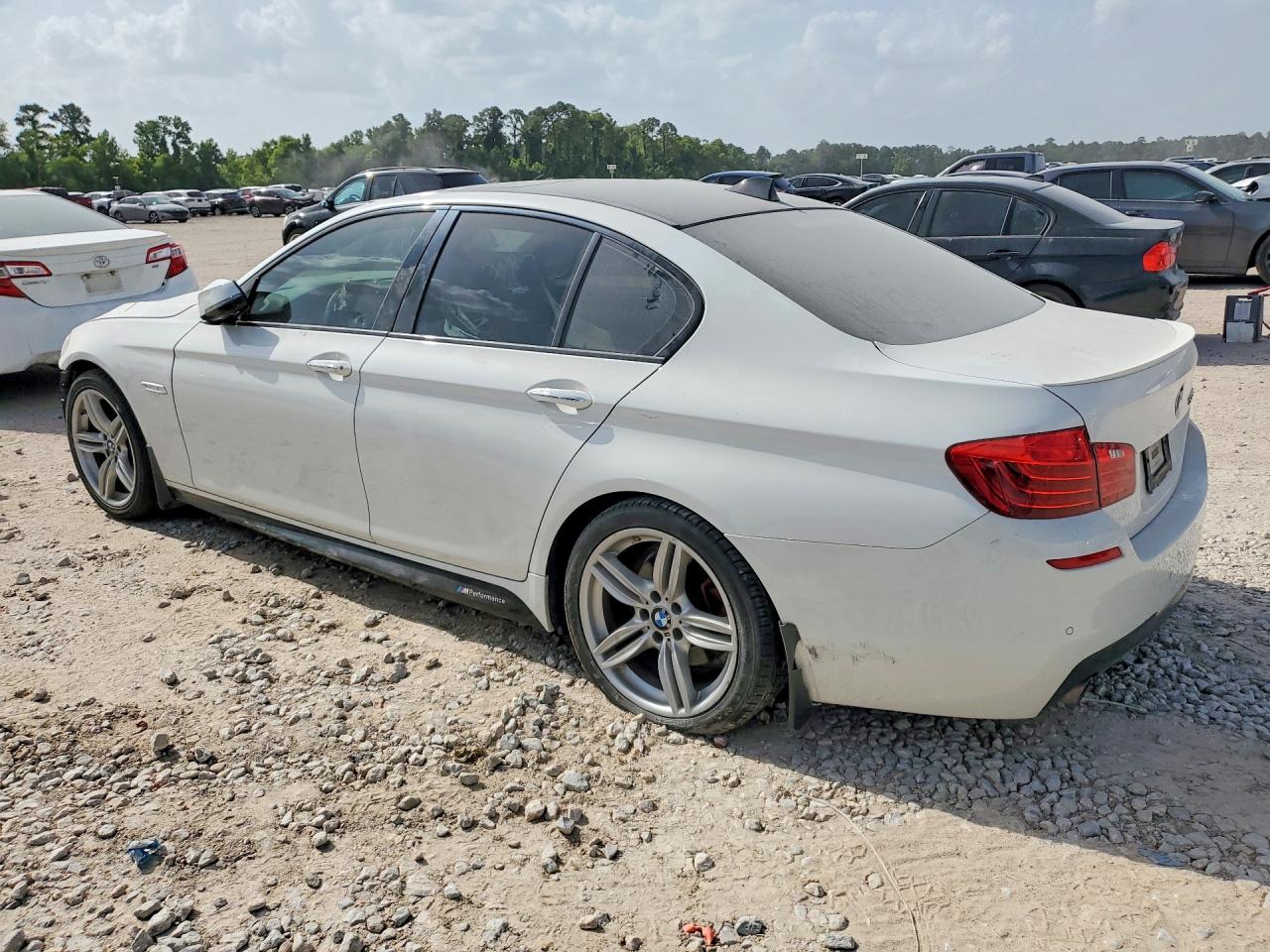 2014 Bmw 535 I White vin: WBA5B1C5XED476783