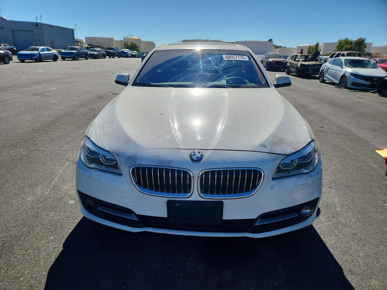 2015 Bmw 535 I White vin: WBA5B1C5XFD919614