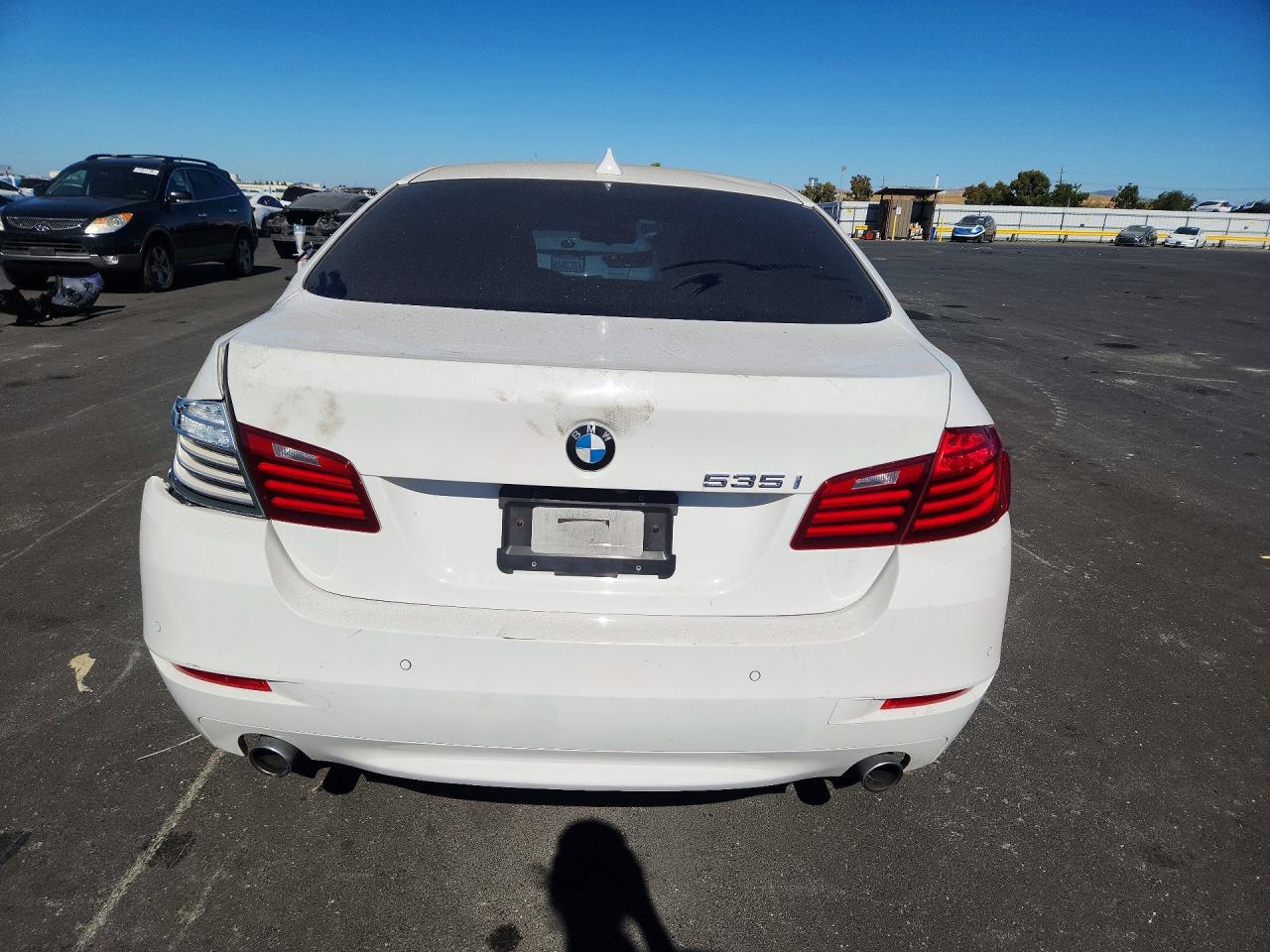 2015 Bmw 535 I White vin: WBA5B1C5XFD919614