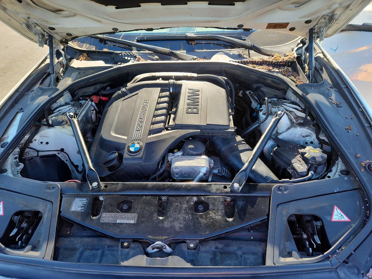 2015 Bmw 535 I White vin: WBA5B1C5XFD919614