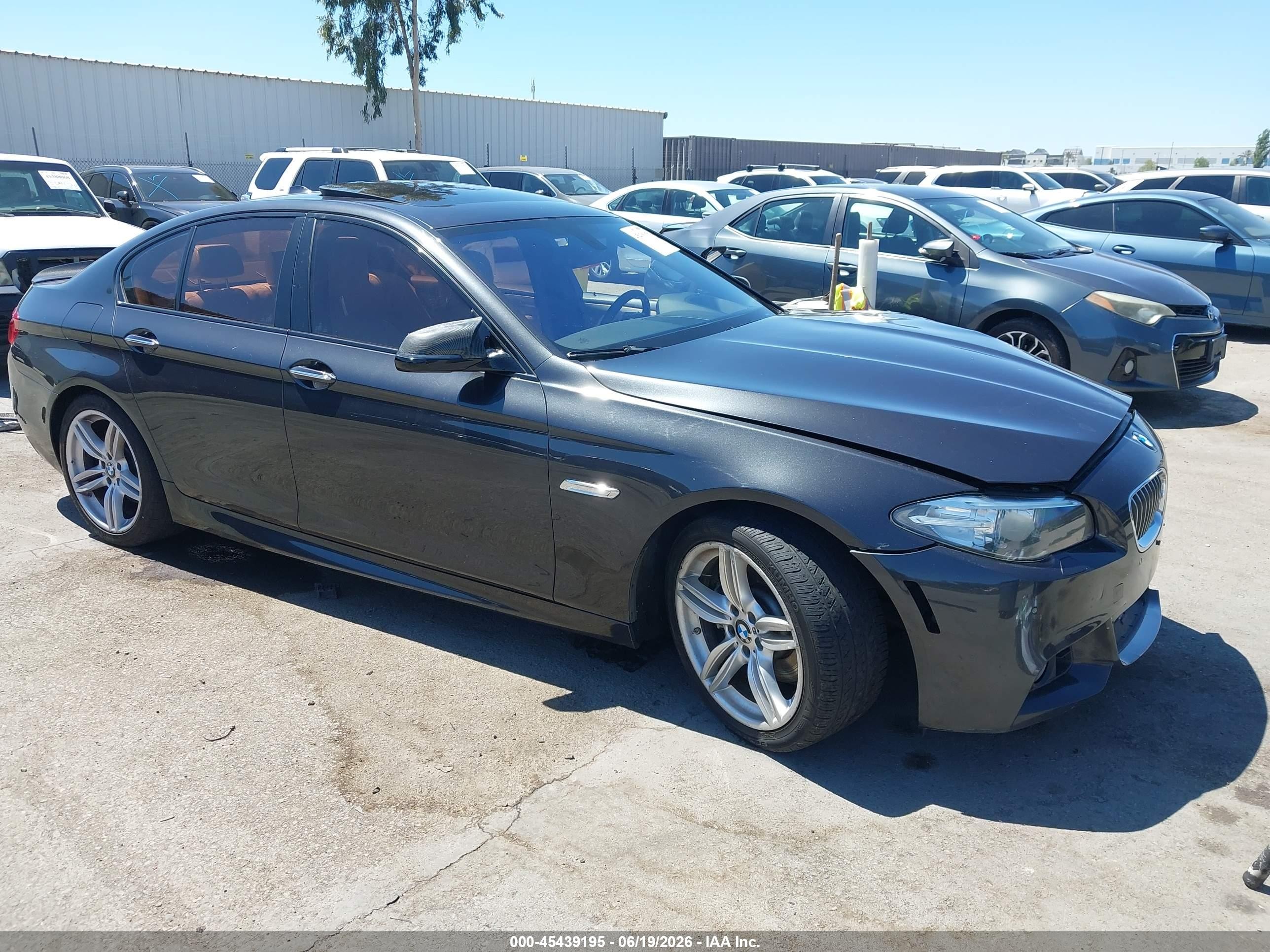 2015 Bmw 535i Black vin: WBA5B1C5XFD920732