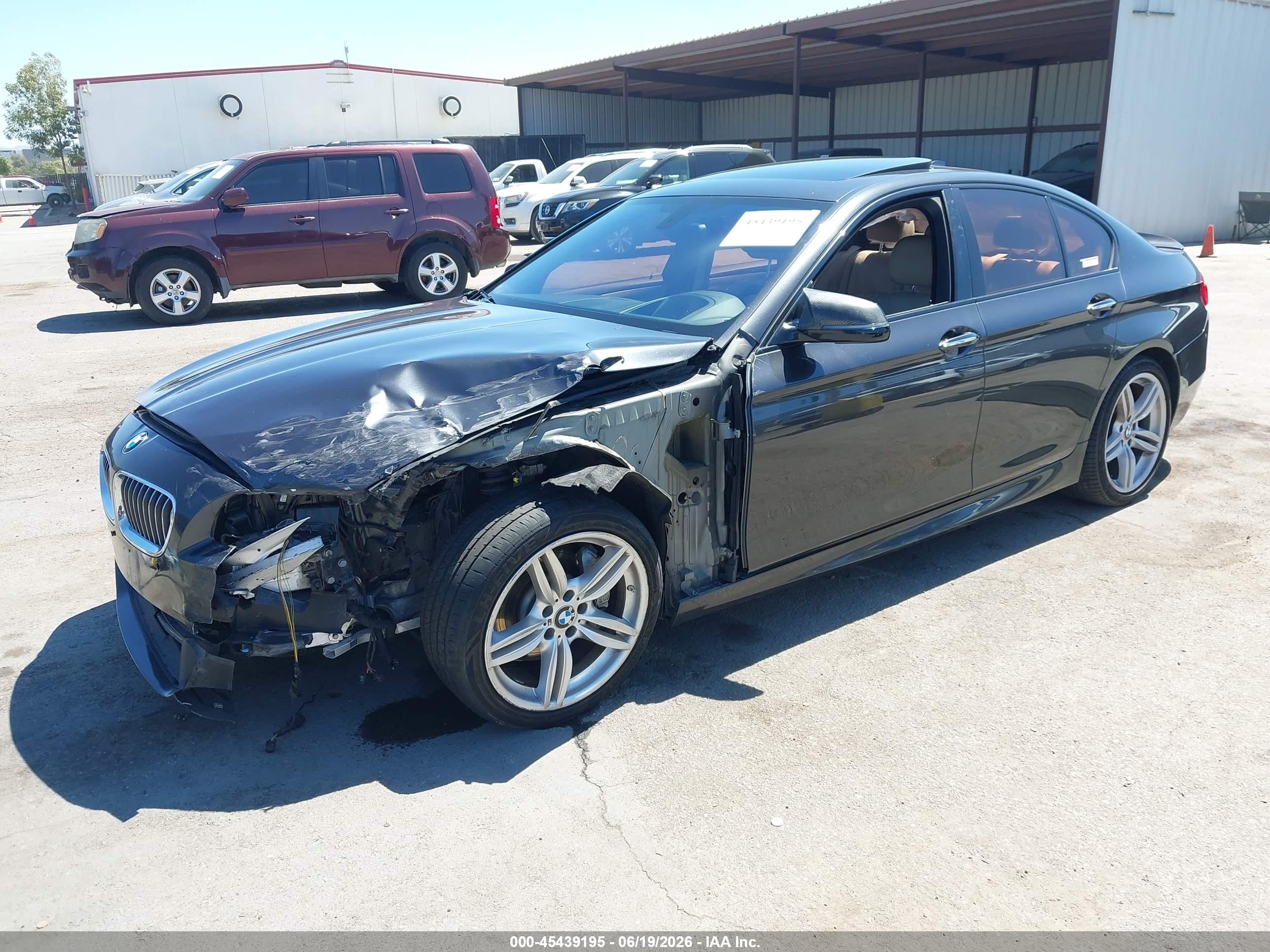 2015 Bmw 535i Black vin: WBA5B1C5XFD920732