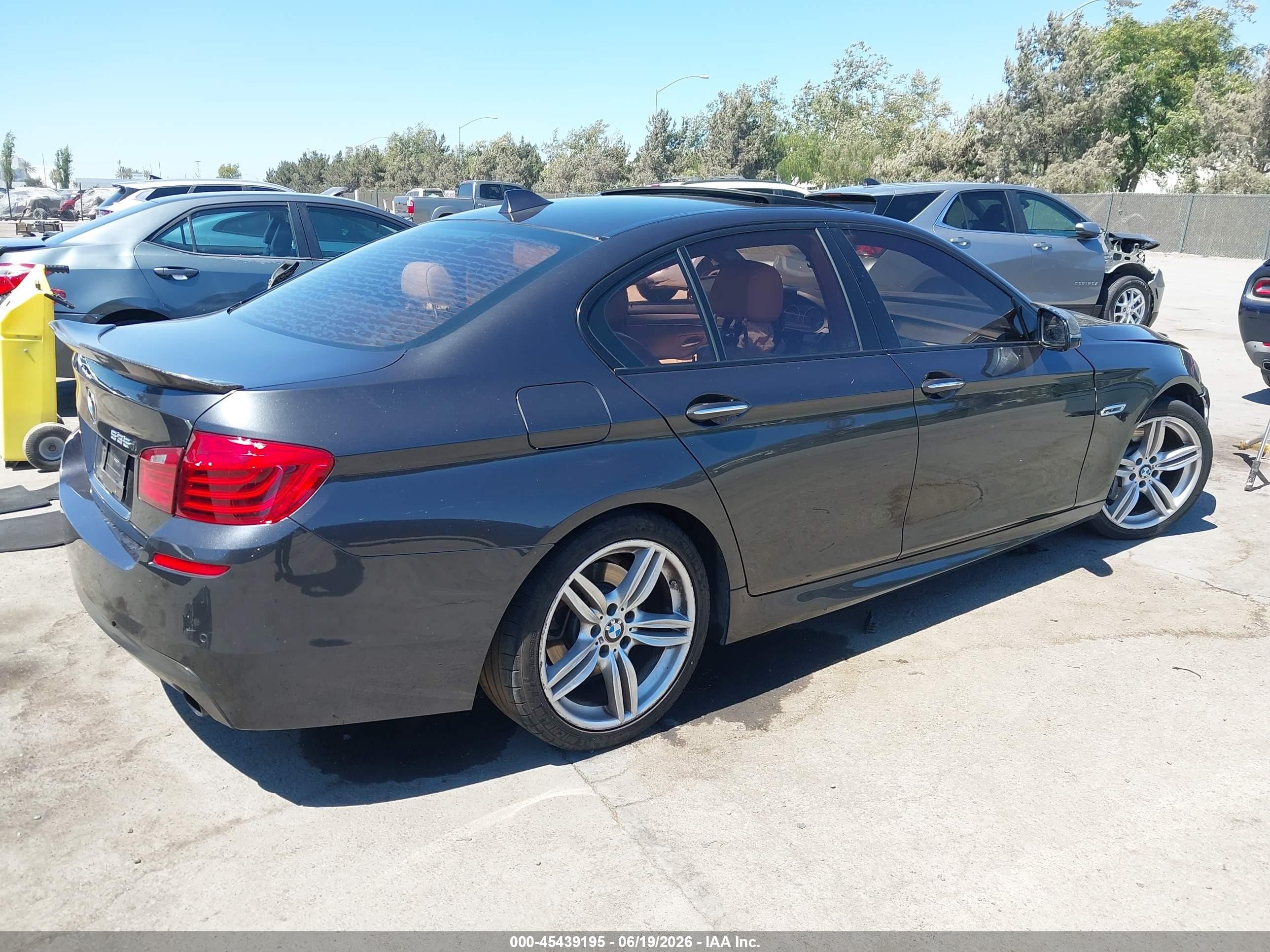 2015 Bmw 535i Black vin: WBA5B1C5XFD920732