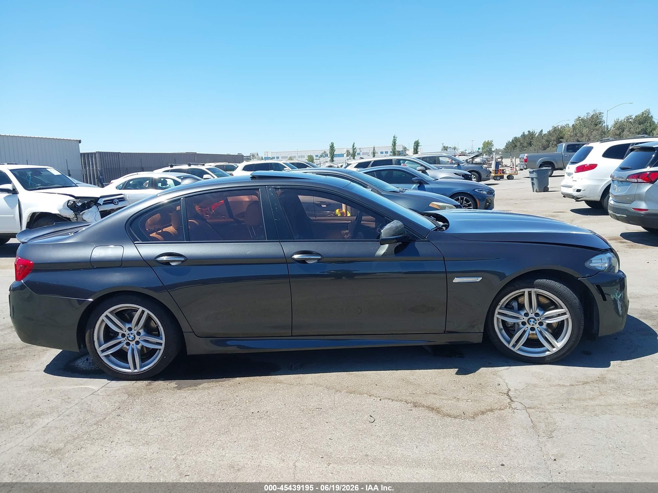 2015 Bmw 535i Black vin: WBA5B1C5XFD920732