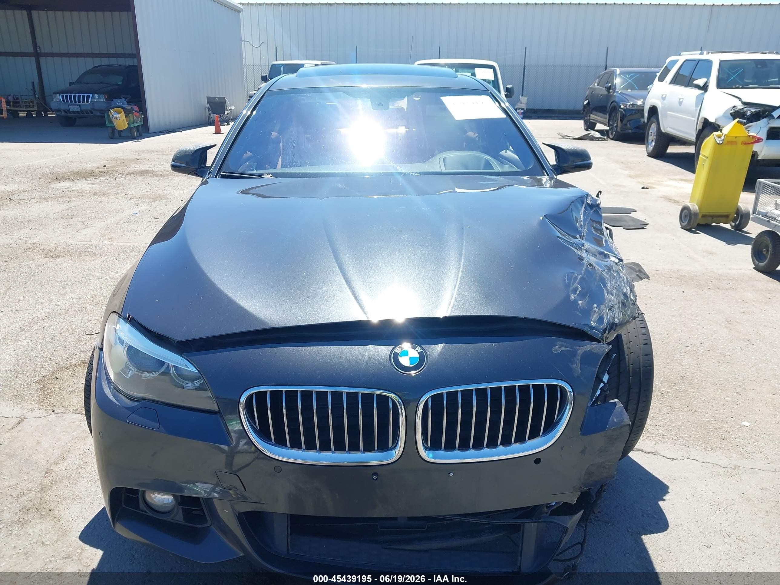 2015 Bmw 535i Black vin: WBA5B1C5XFD920732