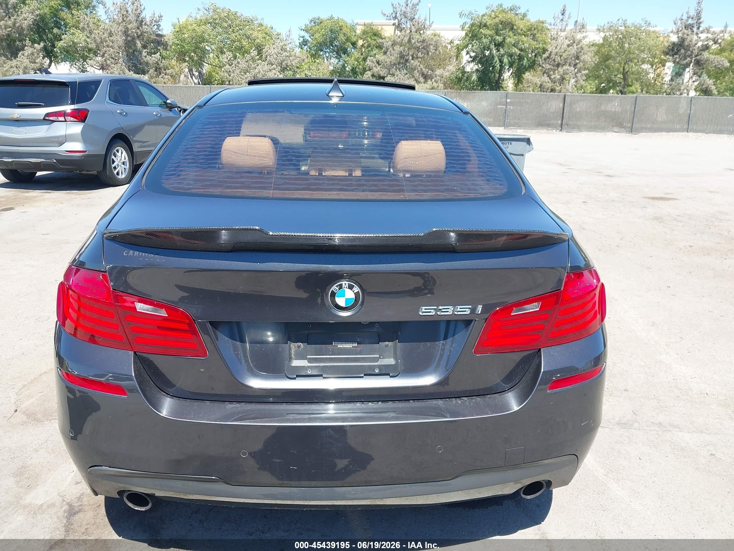 2015 Bmw 535i Black vin: WBA5B1C5XFD920732