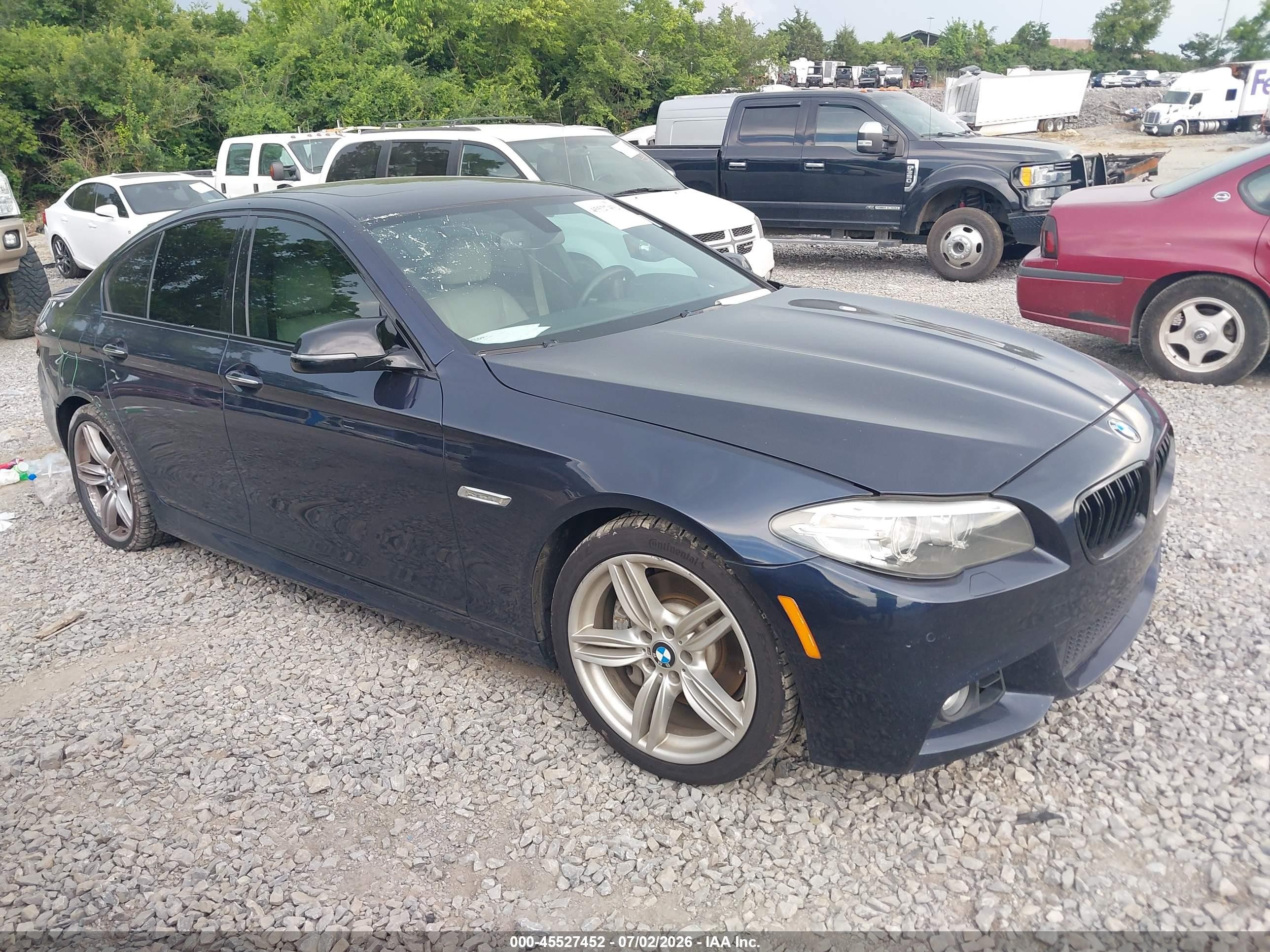 2015 Bmw 535i Blue vin: WBA5B1C5XFD921282