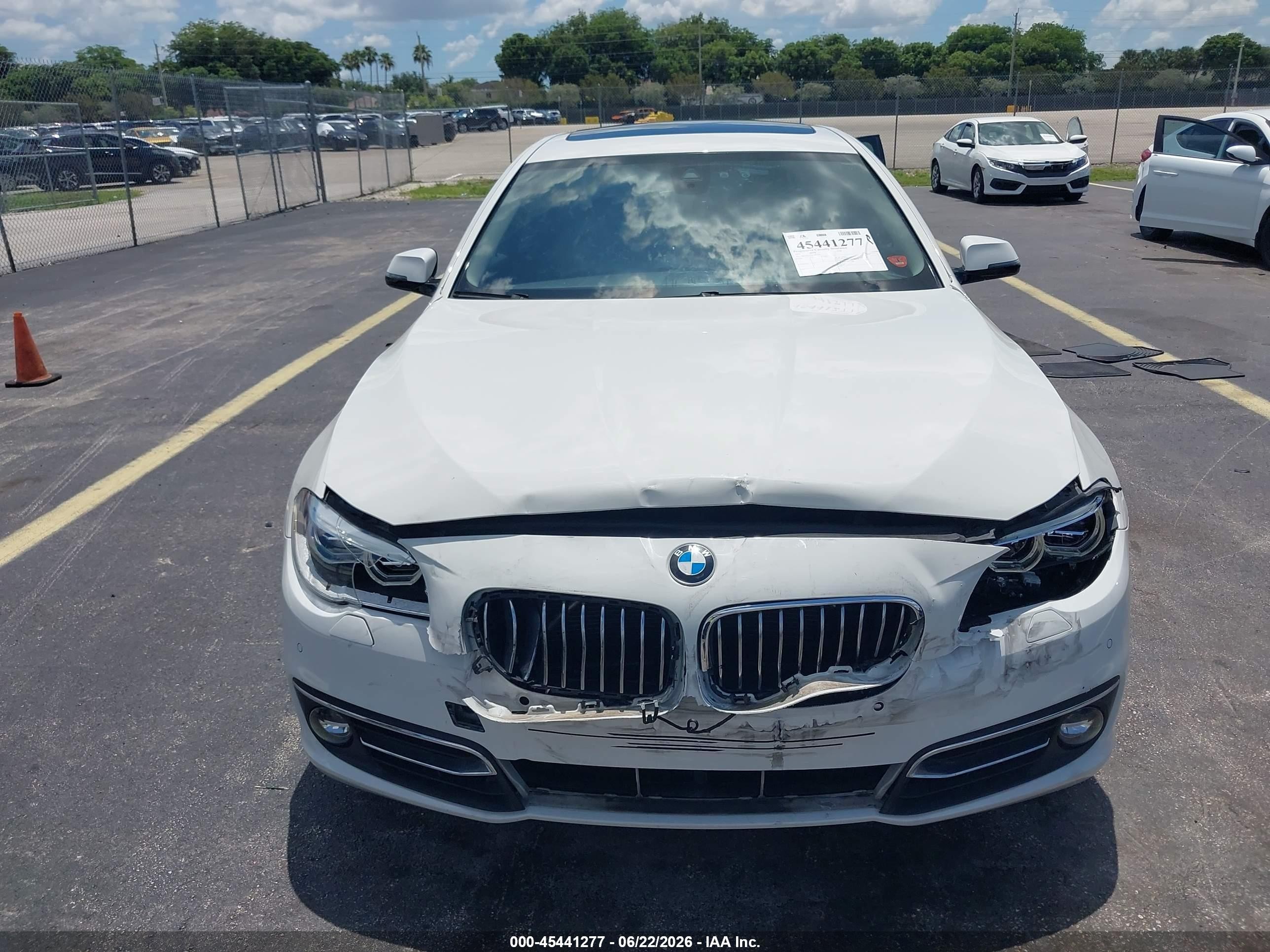 2015 Bmw 535i   White vin: WBA5B1C5XFD922061