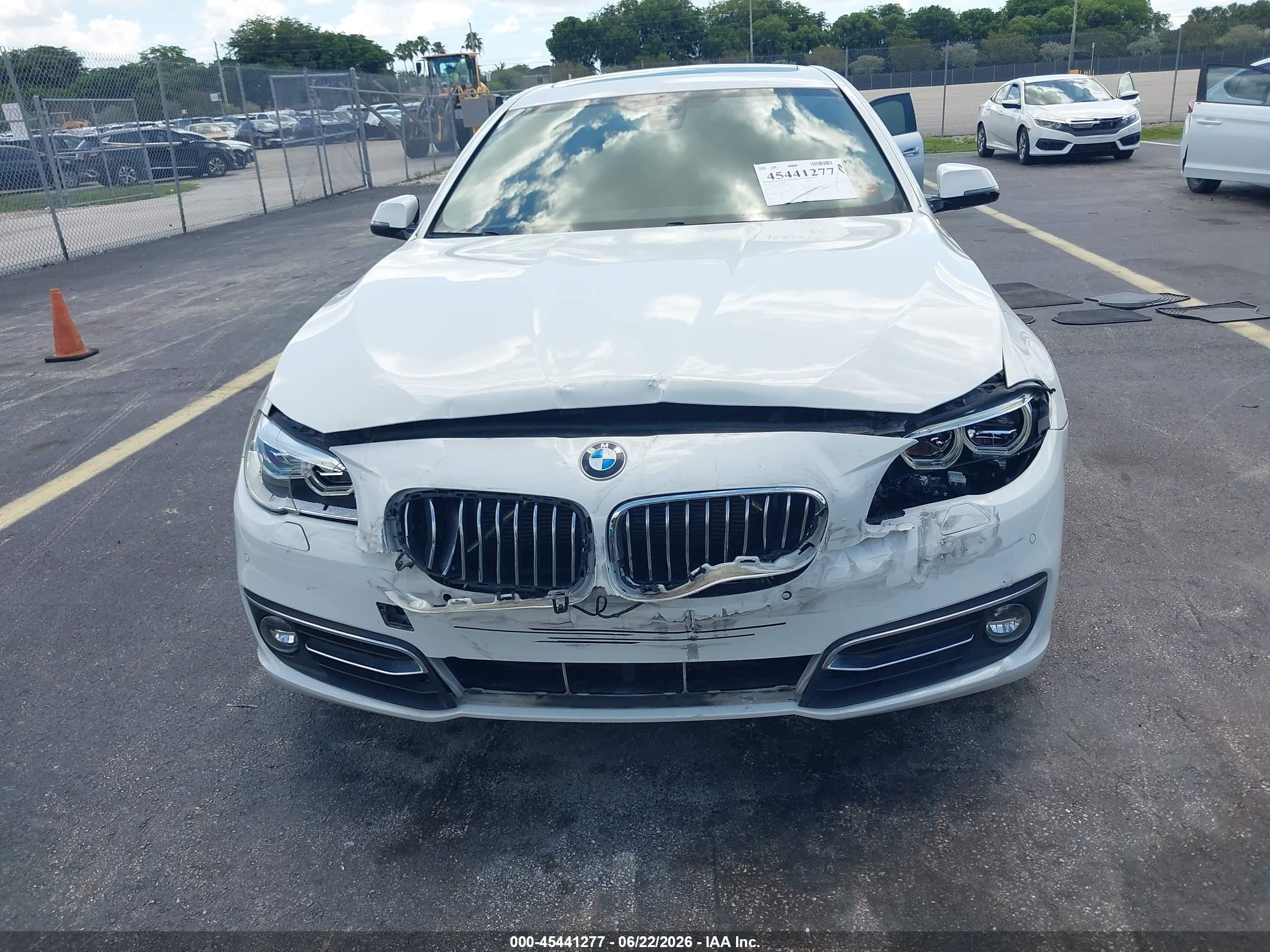 2015 Bmw 535i   White vin: WBA5B1C5XFD922061