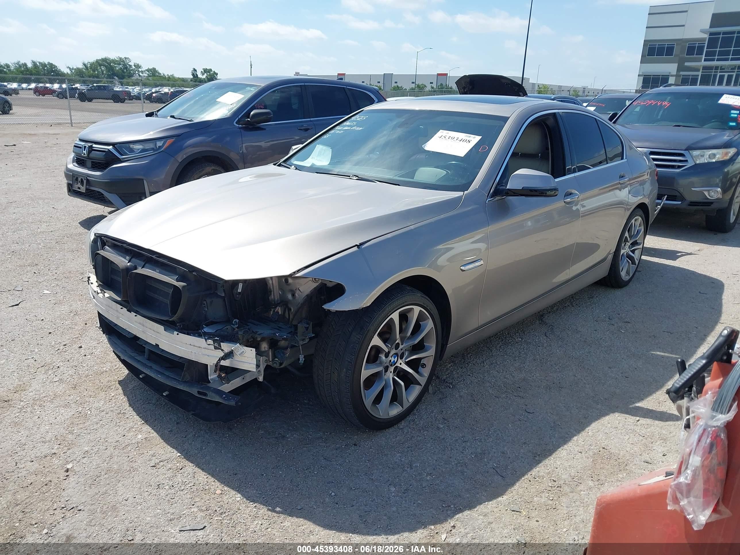 2015 Bmw 535i Gold vin: WBA5B1C5XFG126246