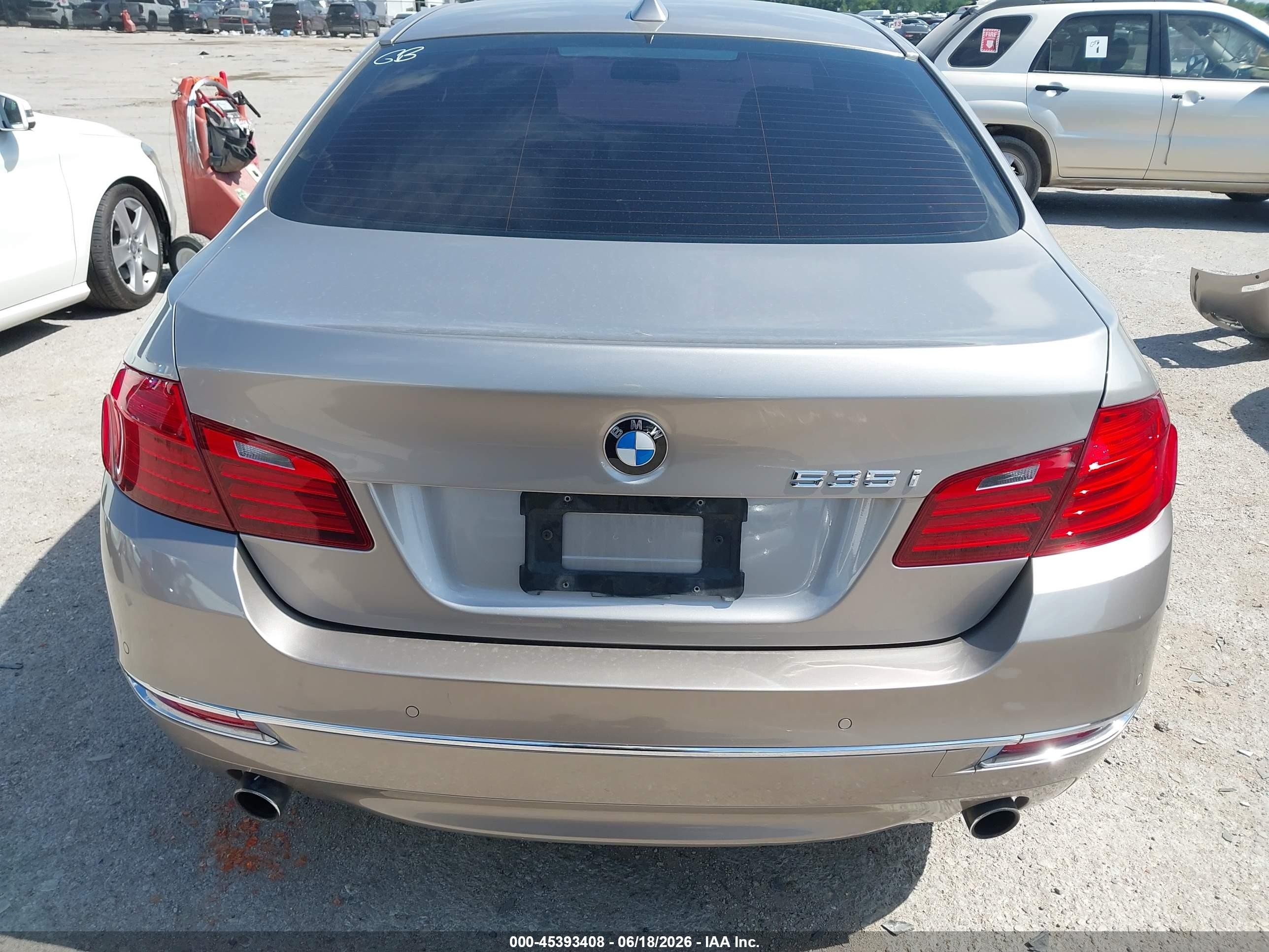 2015 Bmw 535i Gold vin: WBA5B1C5XFG126246