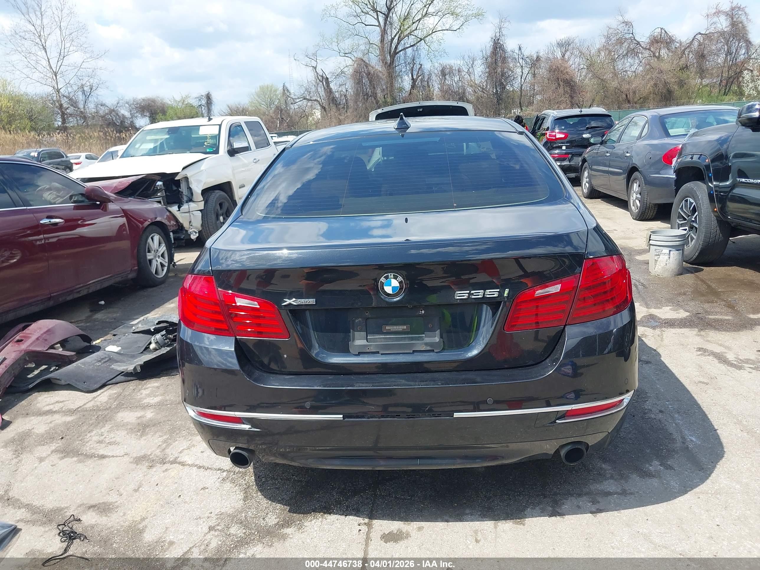 2014 Bmw 535i Xdrive Black vin: WBA5B3C50ED530023