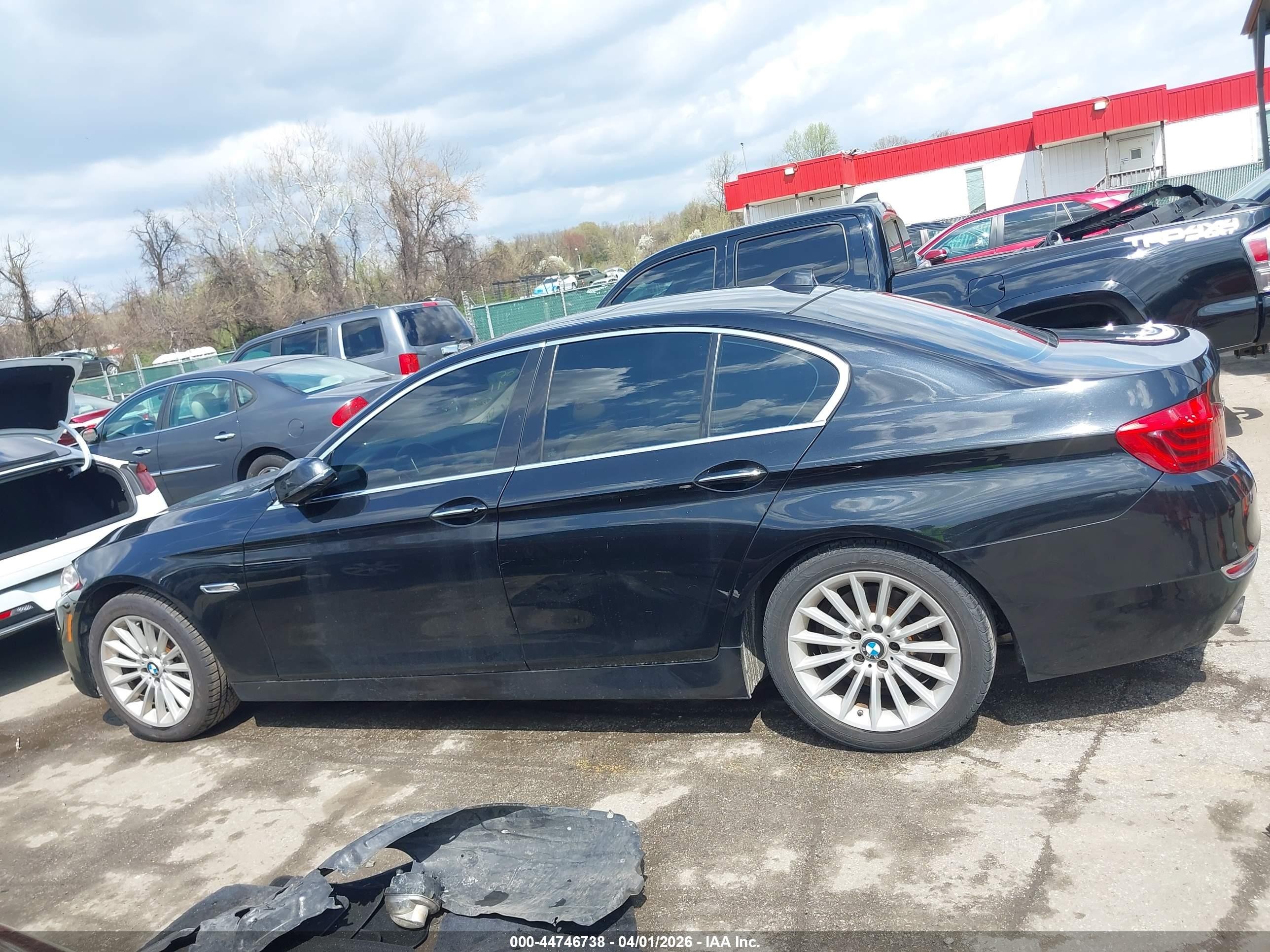 2014 Bmw 535i Xdrive Black vin: WBA5B3C50ED530023