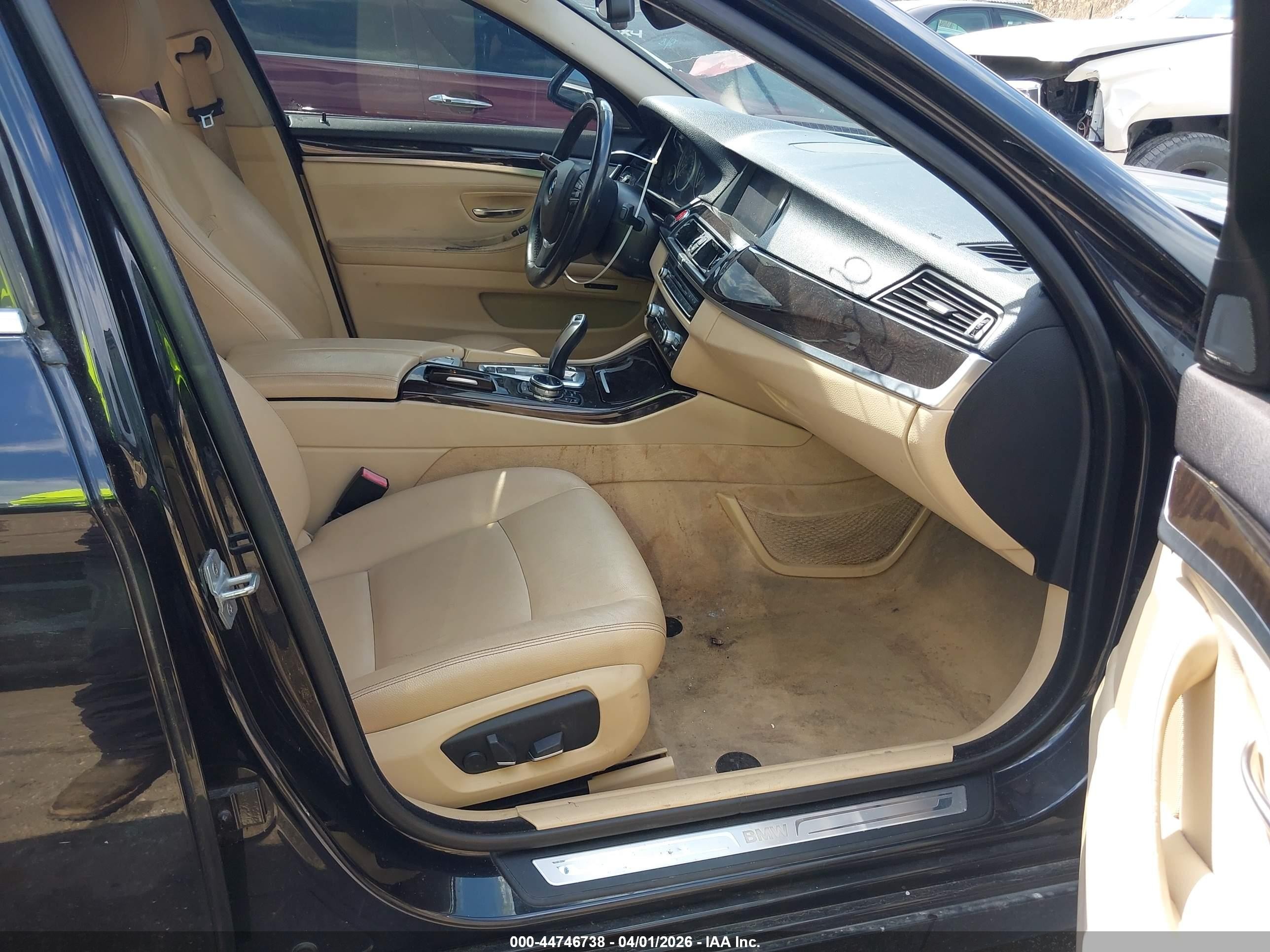 2014 Bmw 535i Xdrive Black vin: WBA5B3C50ED530023