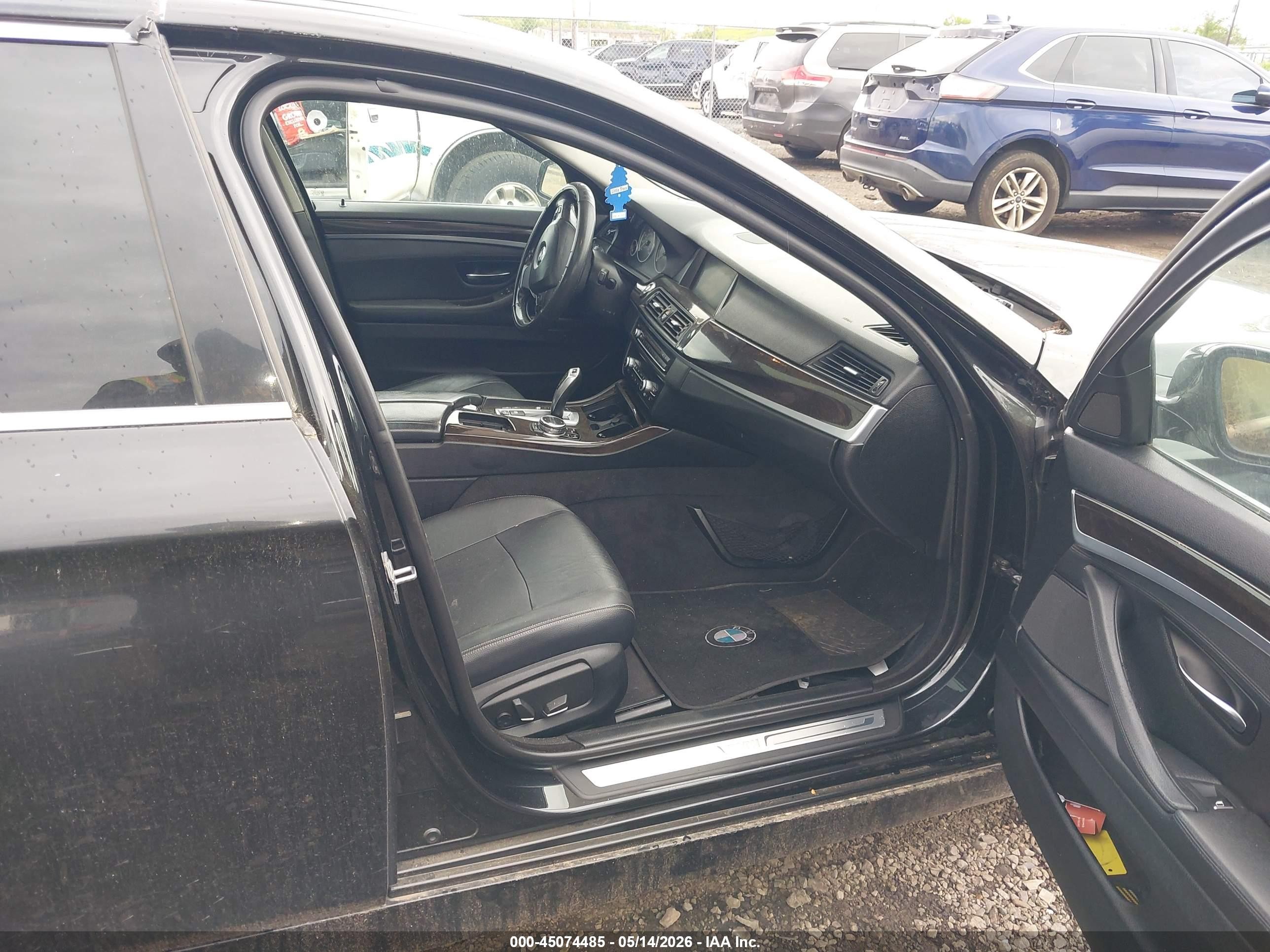 2014 Bmw 535i Xdrive Black vin: WBA5B3C50ED531320