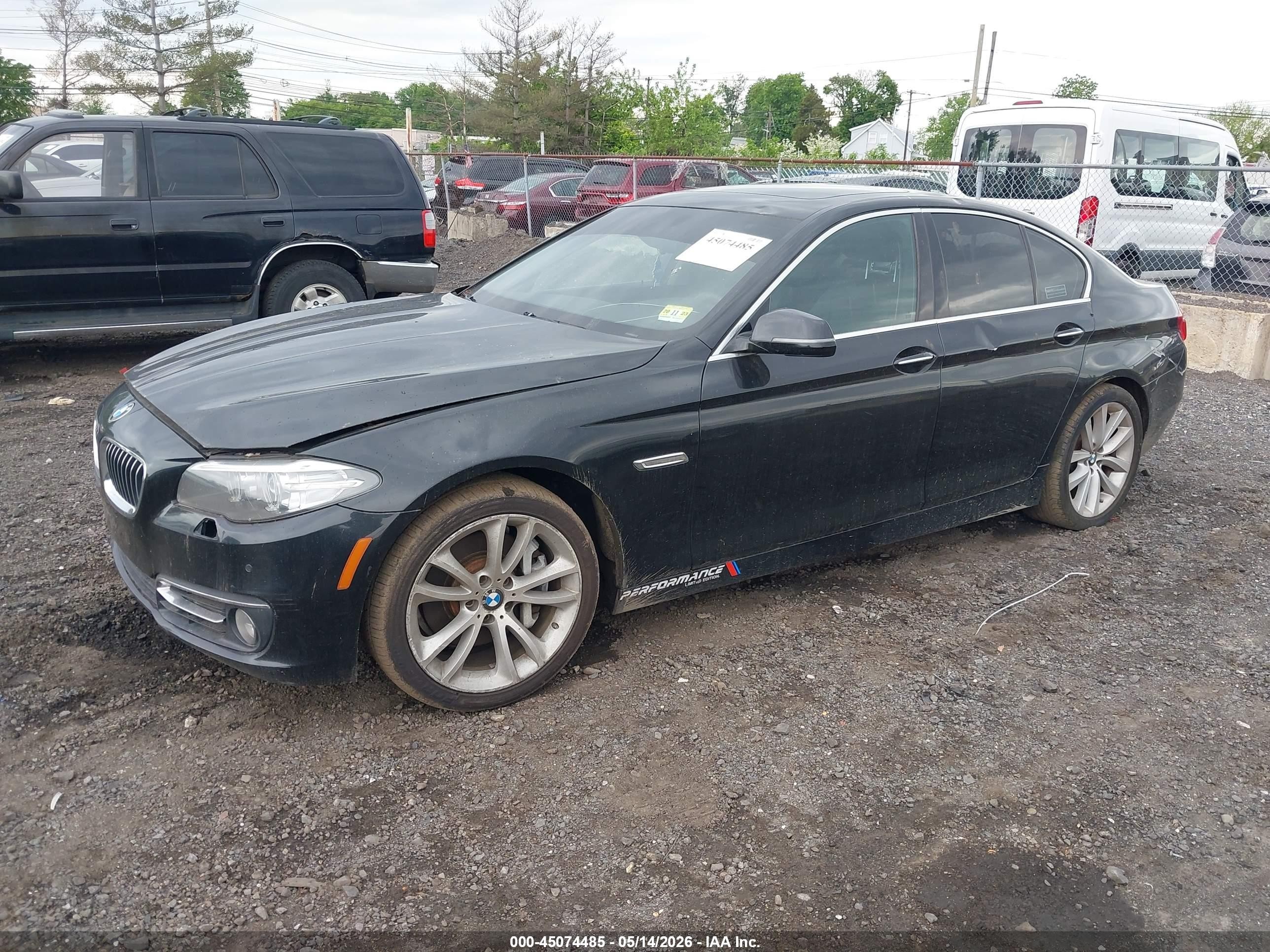 2014 Bmw 535i Xdrive Black vin: WBA5B3C50ED531320