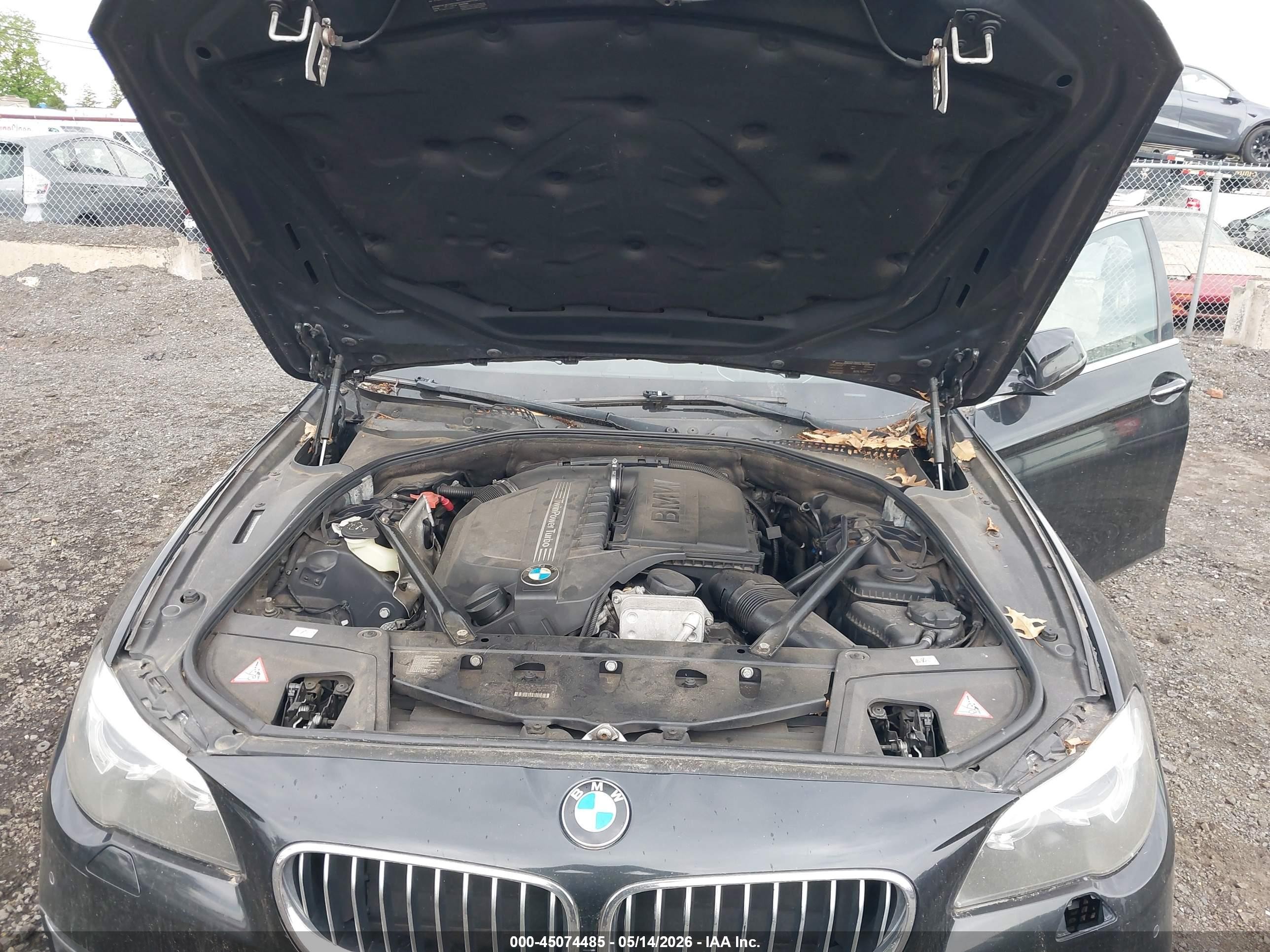 2014 Bmw 535i Xdrive Black vin: WBA5B3C50ED531320
