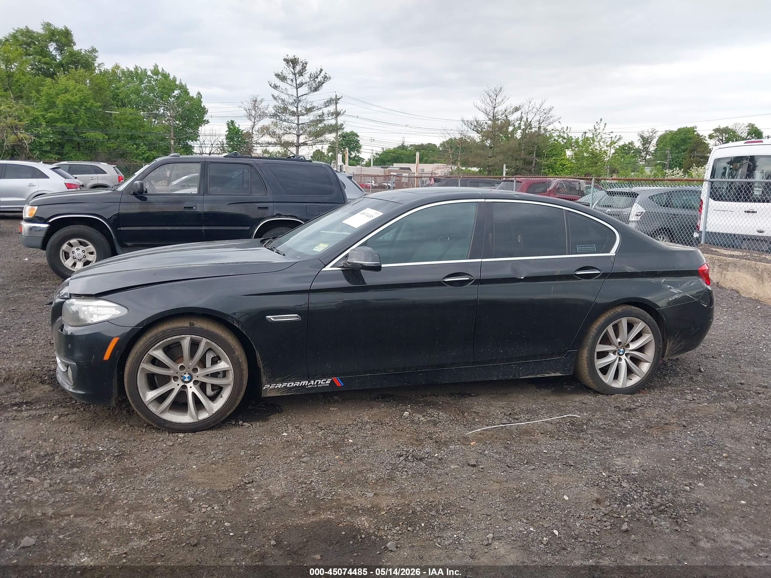 2014 Bmw 535i Xdrive Black vin: WBA5B3C50ED531320
