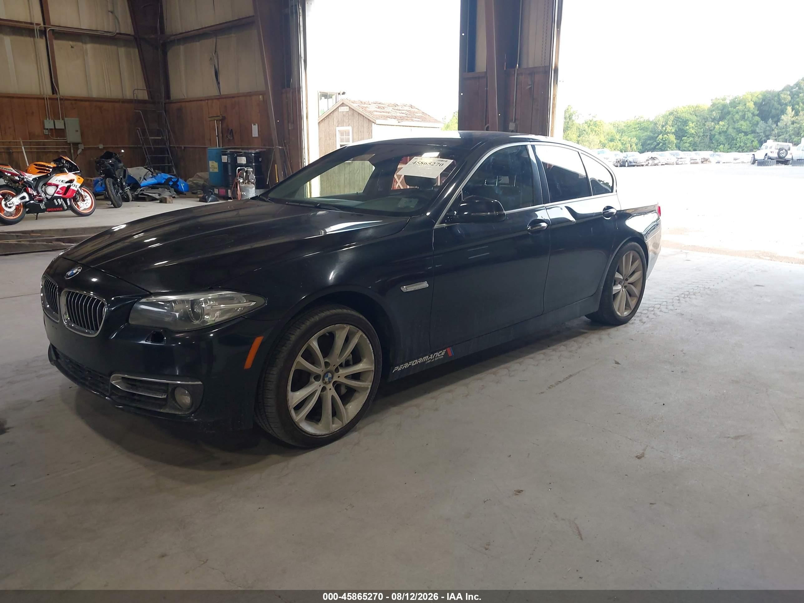 2014 Bmw 535i Xdrive Black vin: WBA5B3C50ED531320