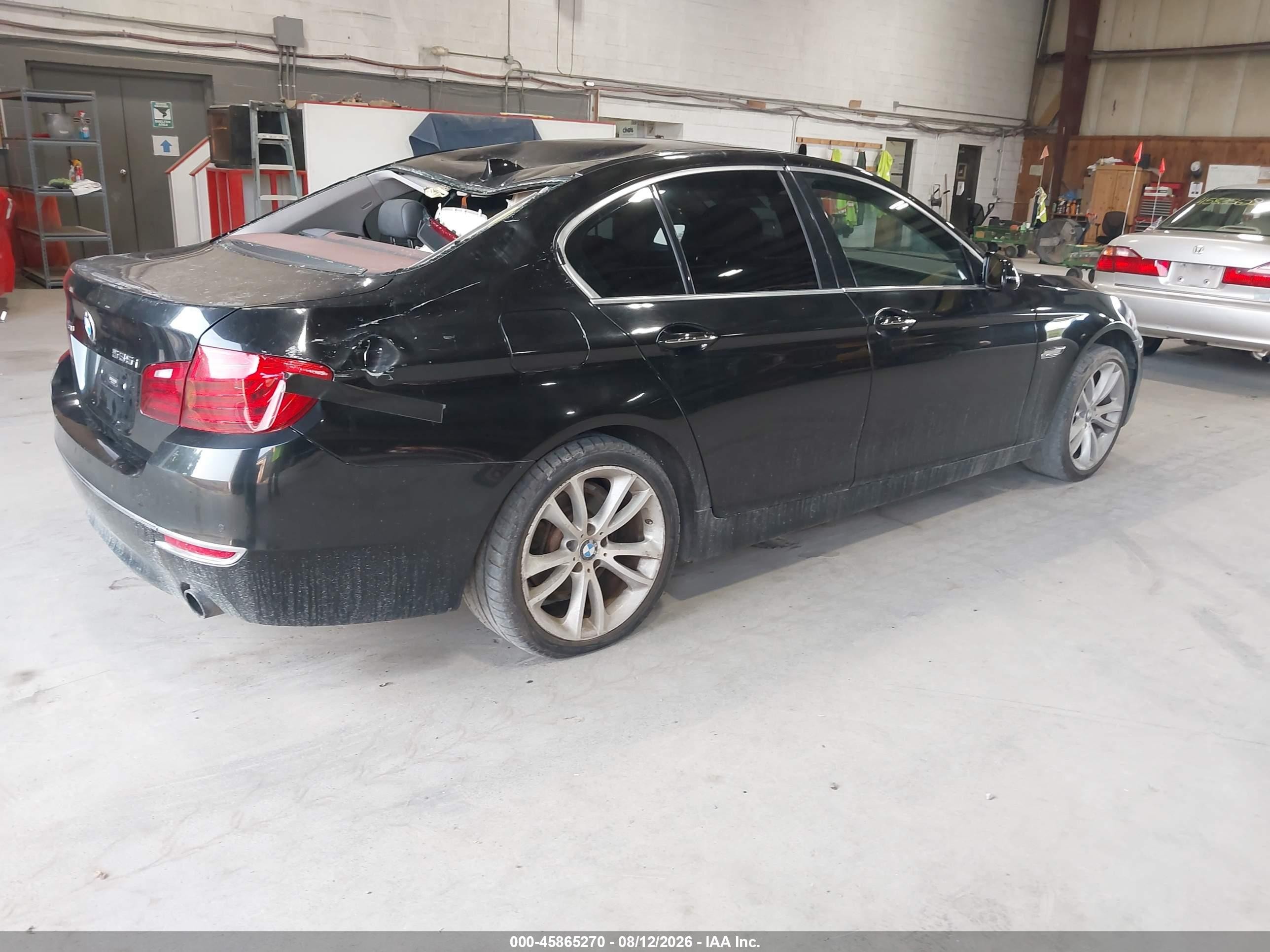2014 Bmw 535i Xdrive Black vin: WBA5B3C50ED531320