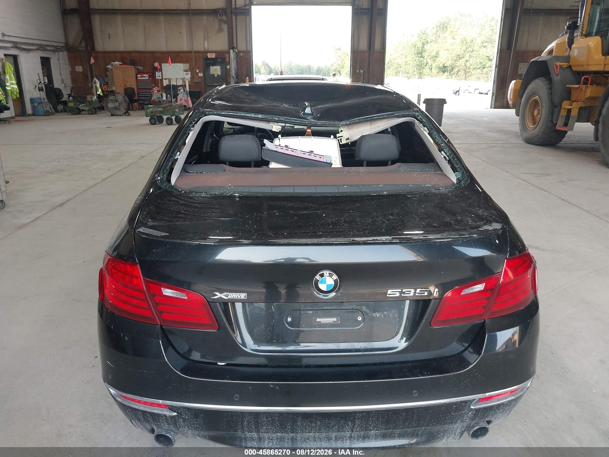2014 Bmw 535i Xdrive Black vin: WBA5B3C50ED531320