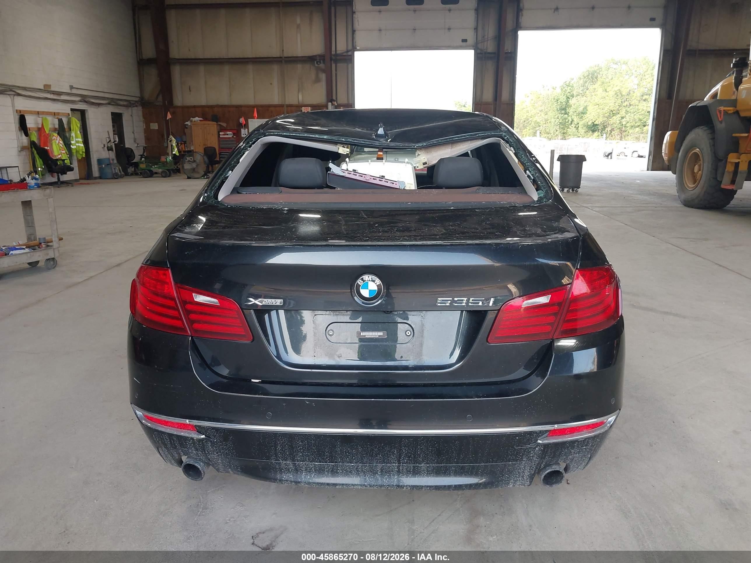 2014 Bmw 535i Xdrive Black vin: WBA5B3C50ED531320
