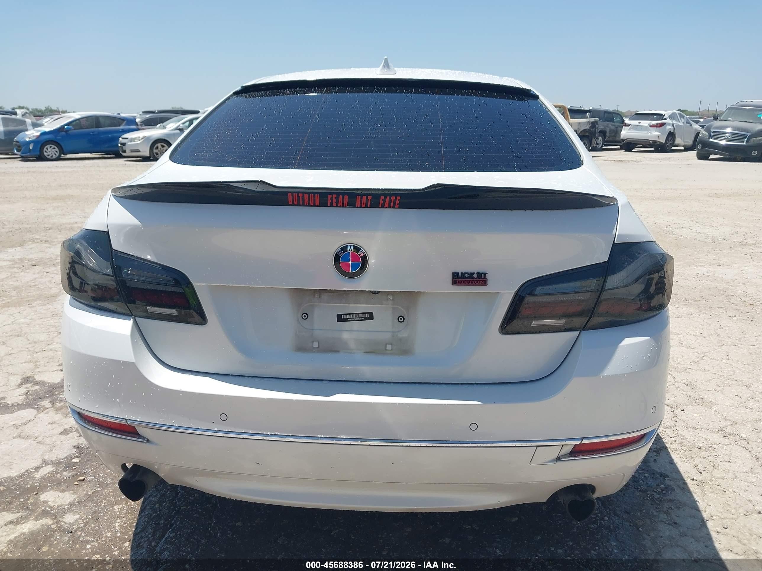 2014 Bmw 535i Xdrive White vin: WBA5B3C50ED535173