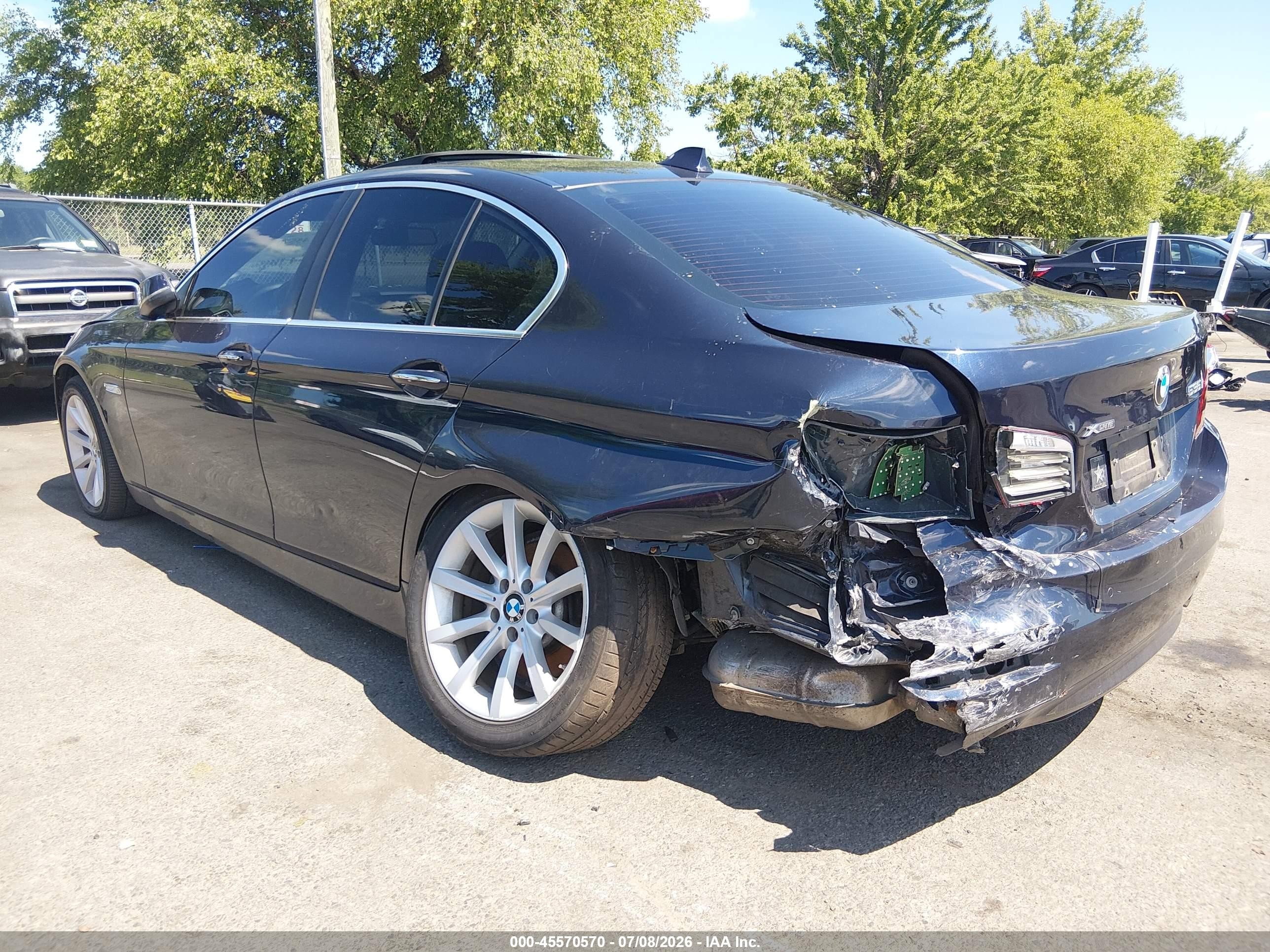 2014 Bmw 535i Xdrive Navy vin: WBA5B3C50ED537652