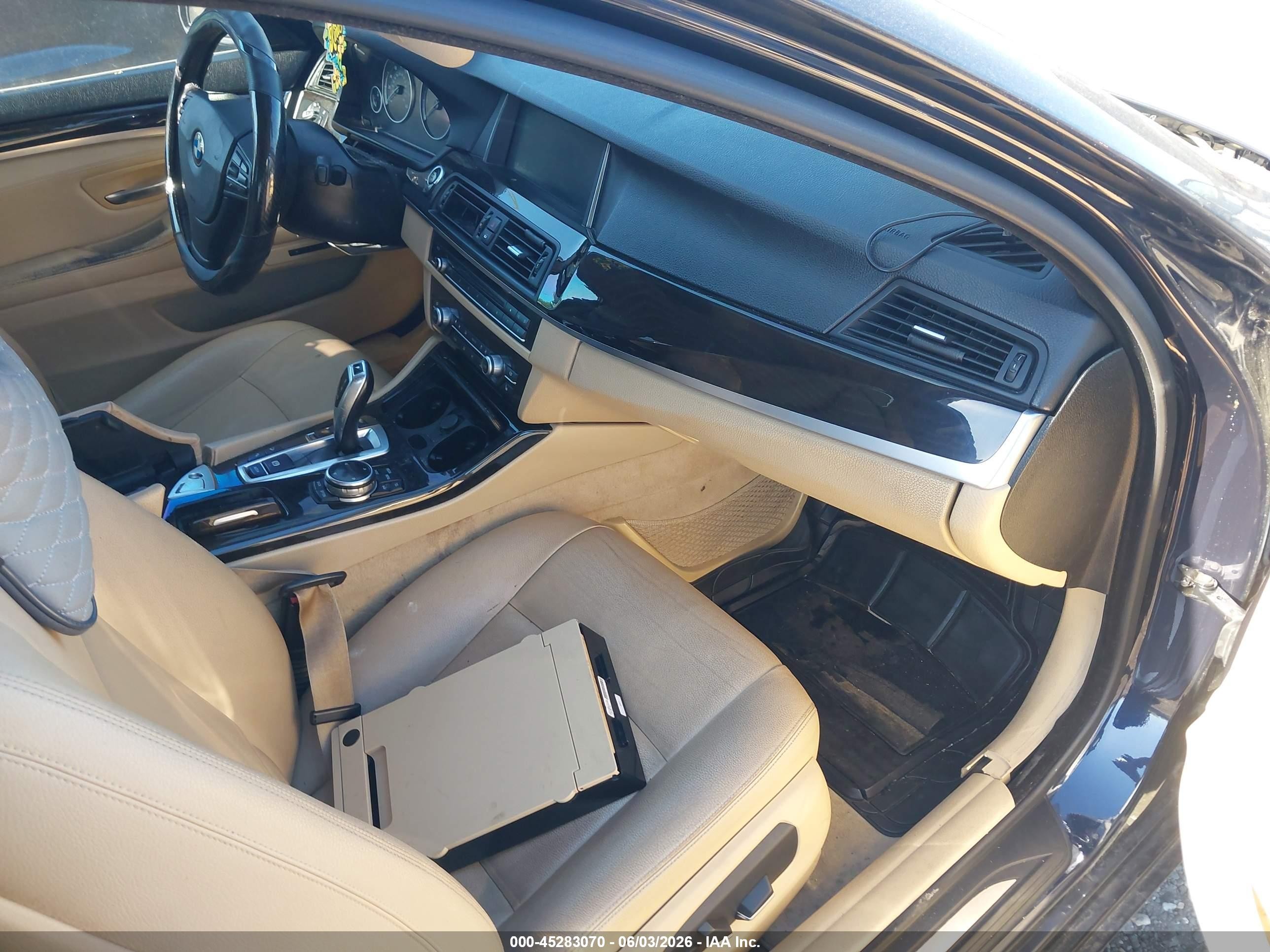 2014 Bmw 535i Xdrive Blue vin: WBA5B3C50ED537666