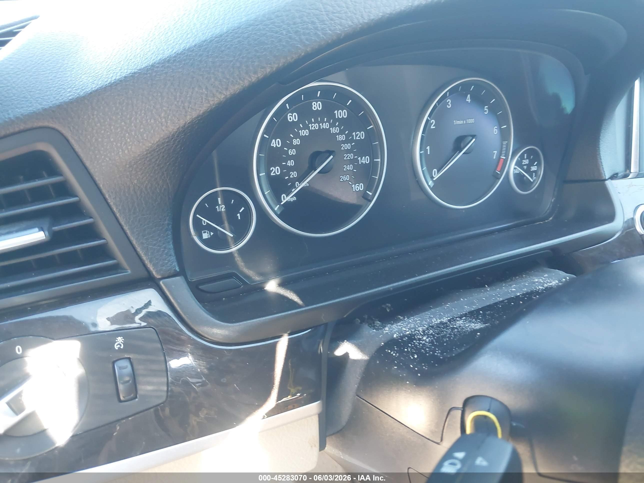 2014 Bmw 535i Xdrive Blue vin: WBA5B3C50ED537666