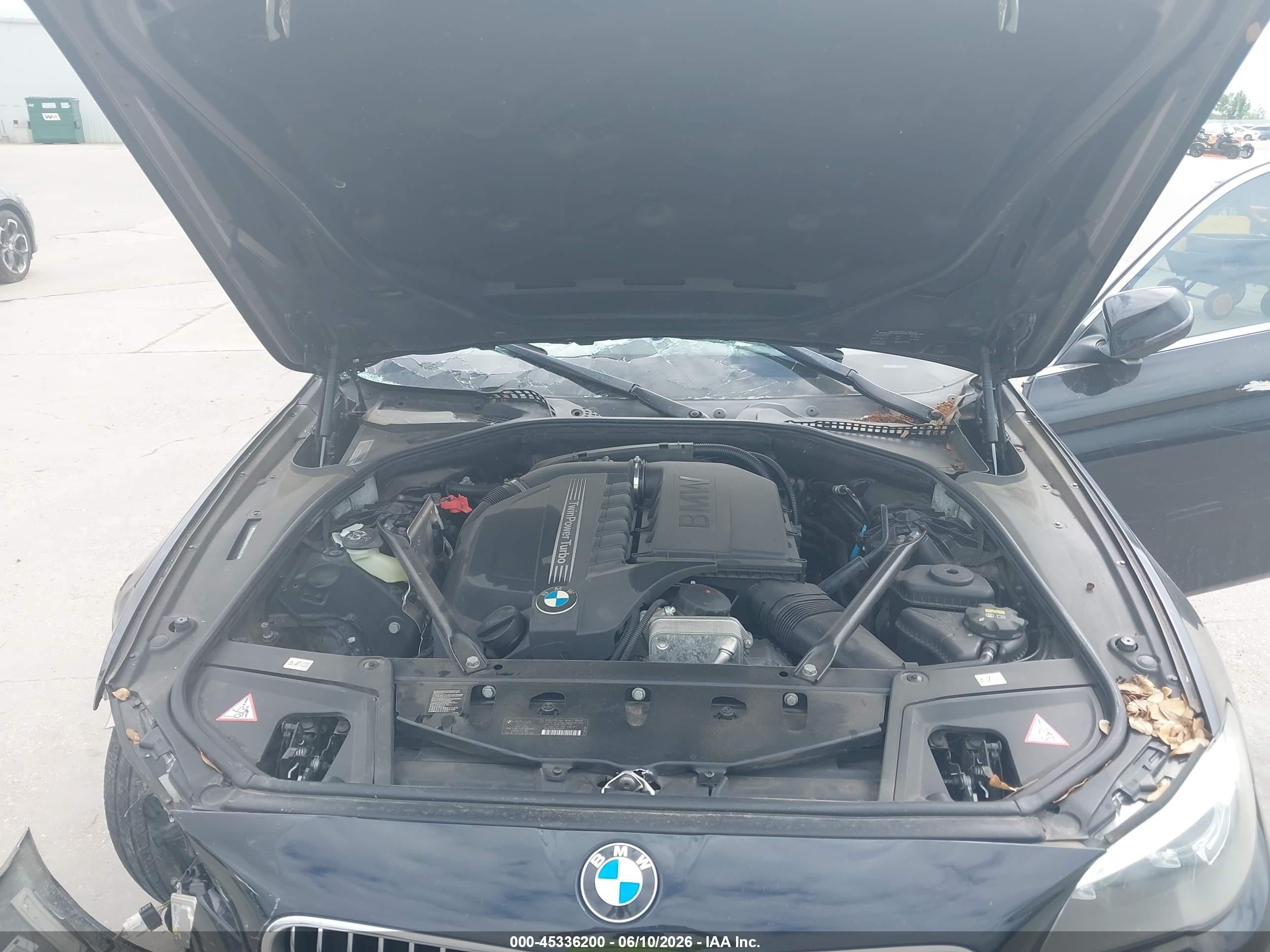 2015 Bmw 535i Xdrive Черный vin: WBA5B3C50FD540570