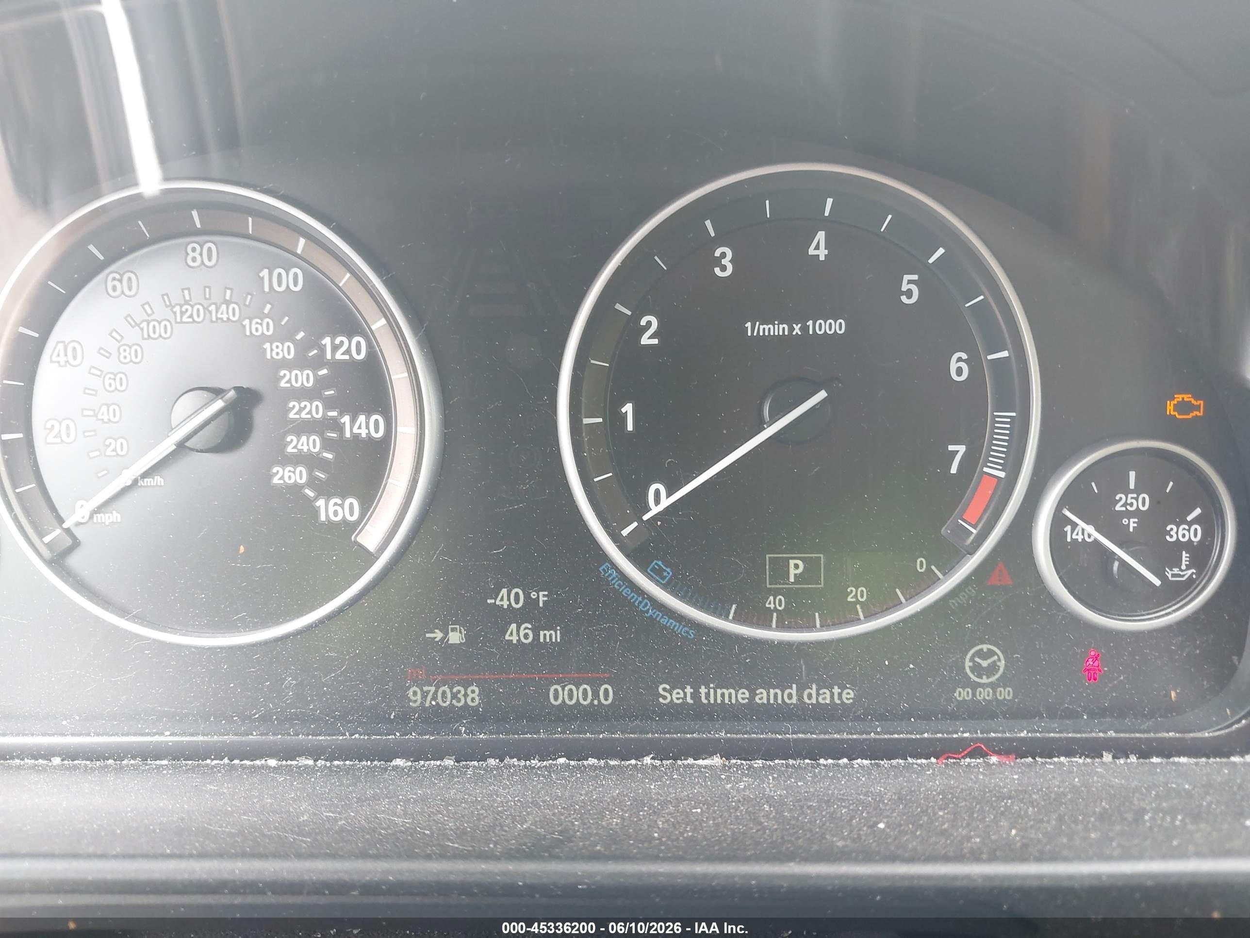 2015 Bmw 535i Xdrive Черный vin: WBA5B3C50FD540570