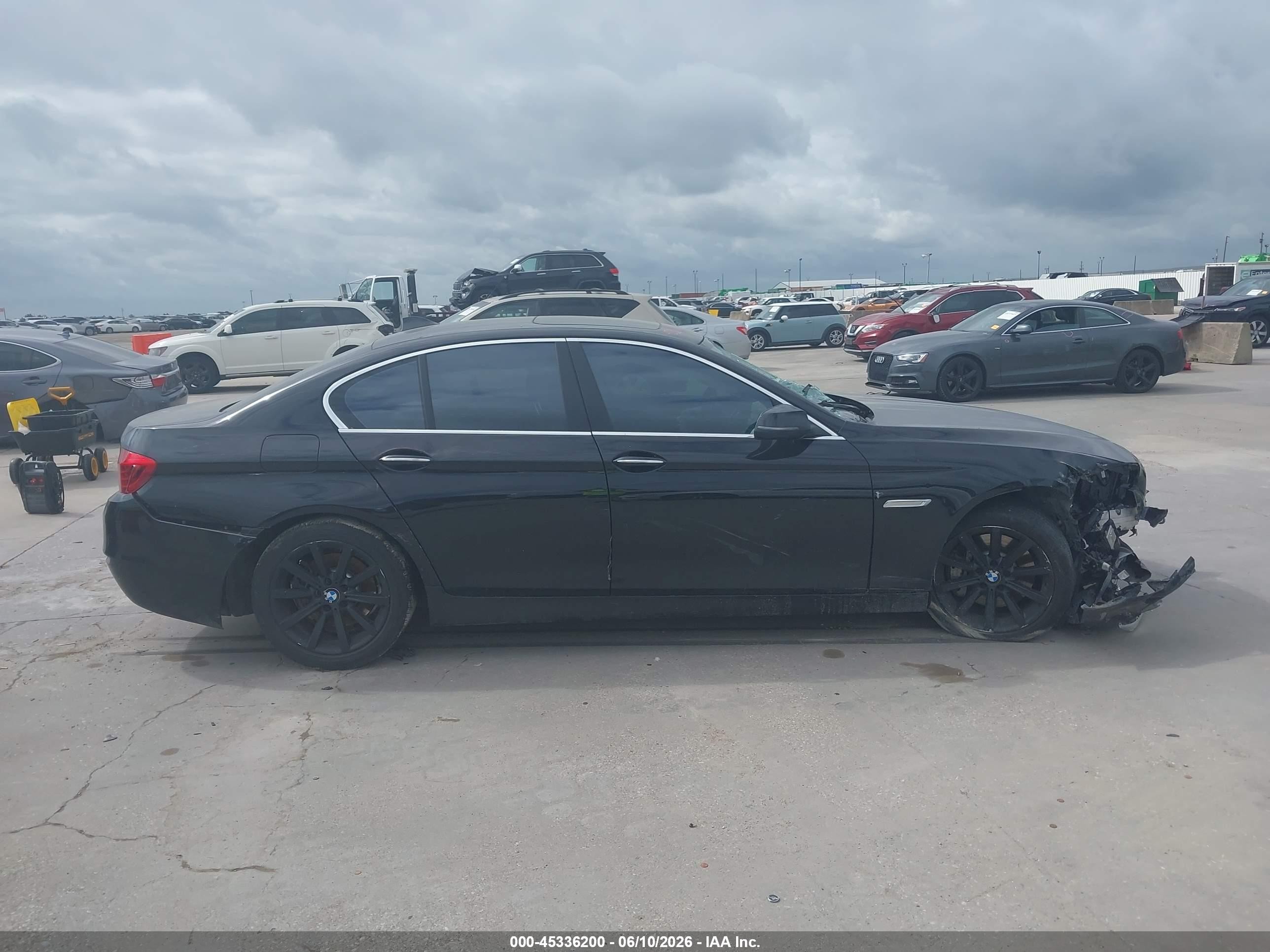 2015 Bmw 535i Xdrive Черный vin: WBA5B3C50FD540570