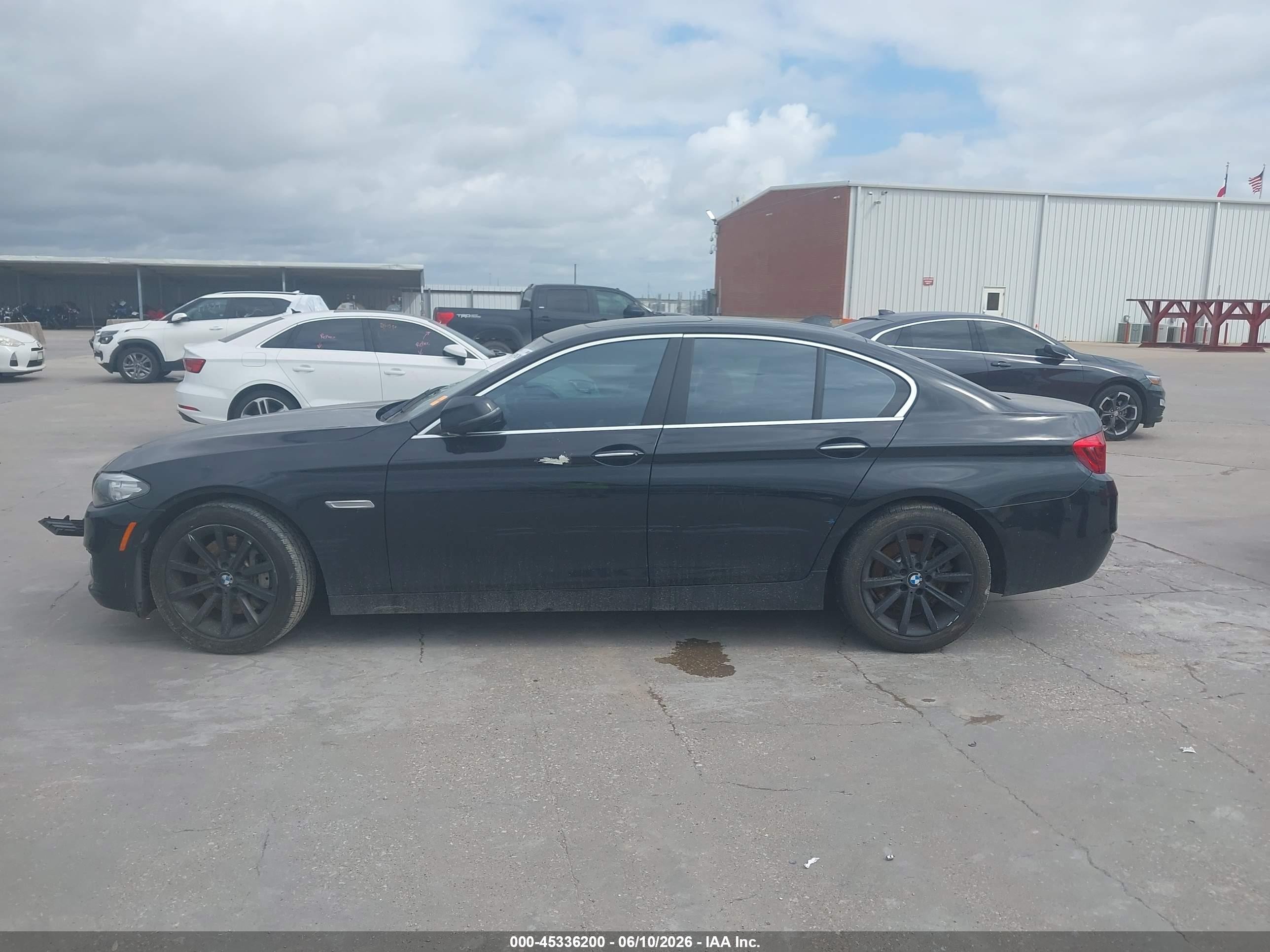 2015 Bmw 535i Xdrive Черный vin: WBA5B3C50FD540570