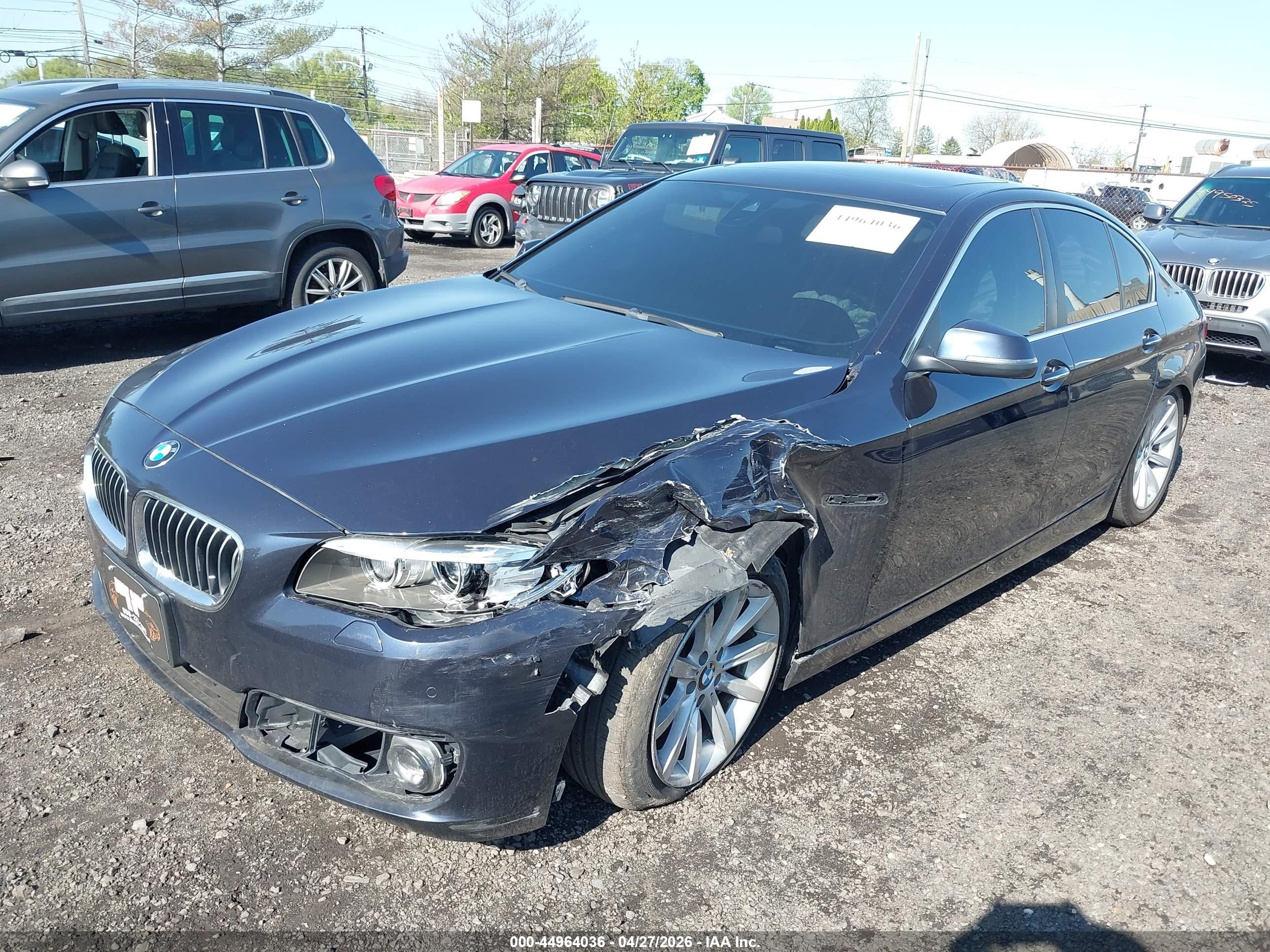 2015 Bmw 535i Xdrive Blue vin: WBA5B3C50FD544215