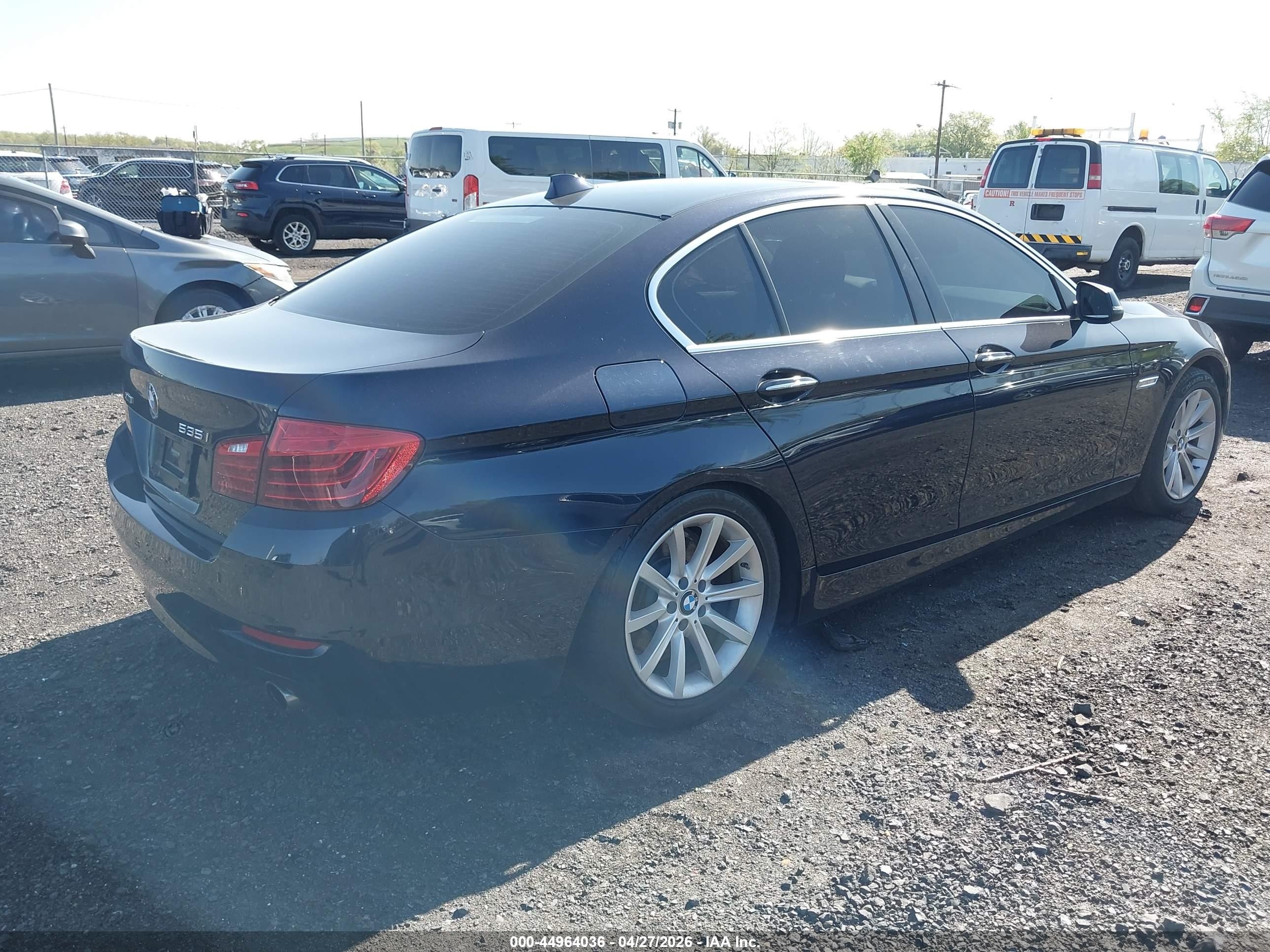 2015 Bmw 535i Xdrive Blue vin: WBA5B3C50FD544215