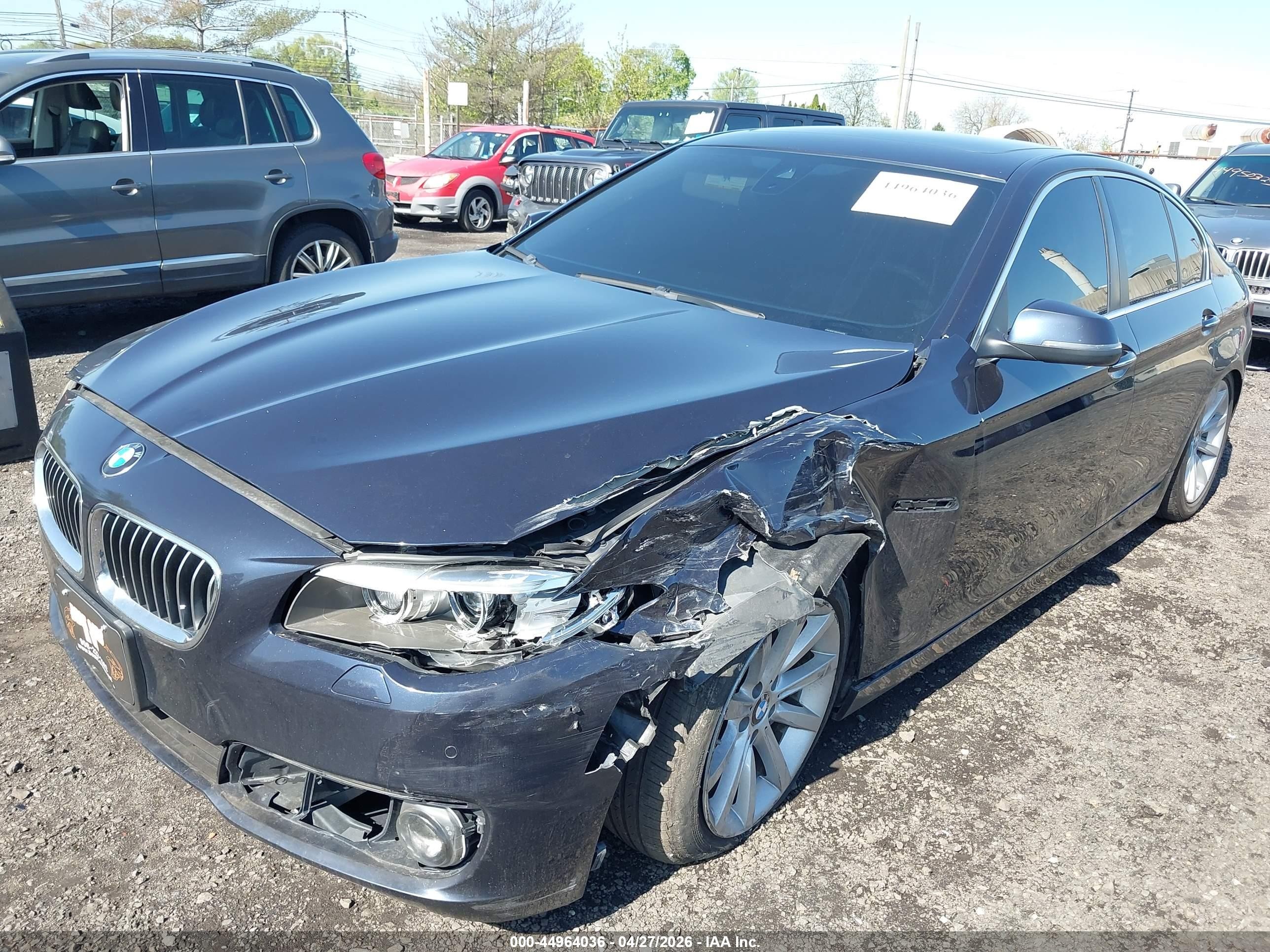 2015 Bmw 535i Xdrive Blue vin: WBA5B3C50FD544215