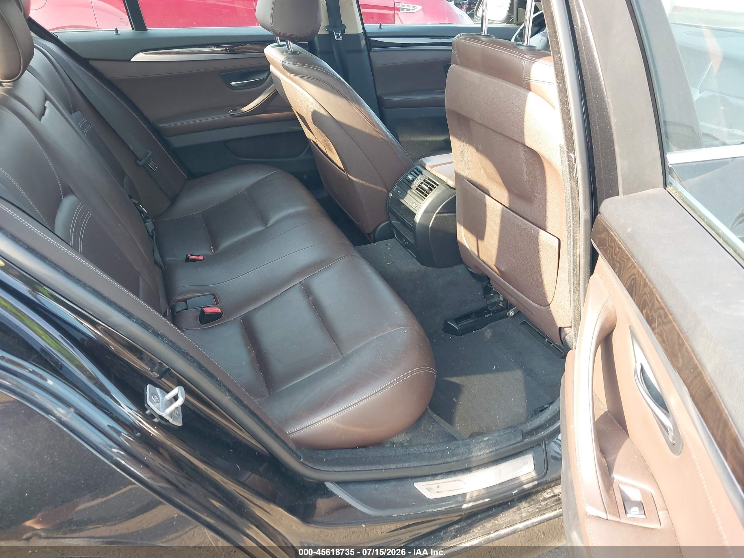2015 Bmw 535i Xdrive Black vin: WBA5B3C50FD544702