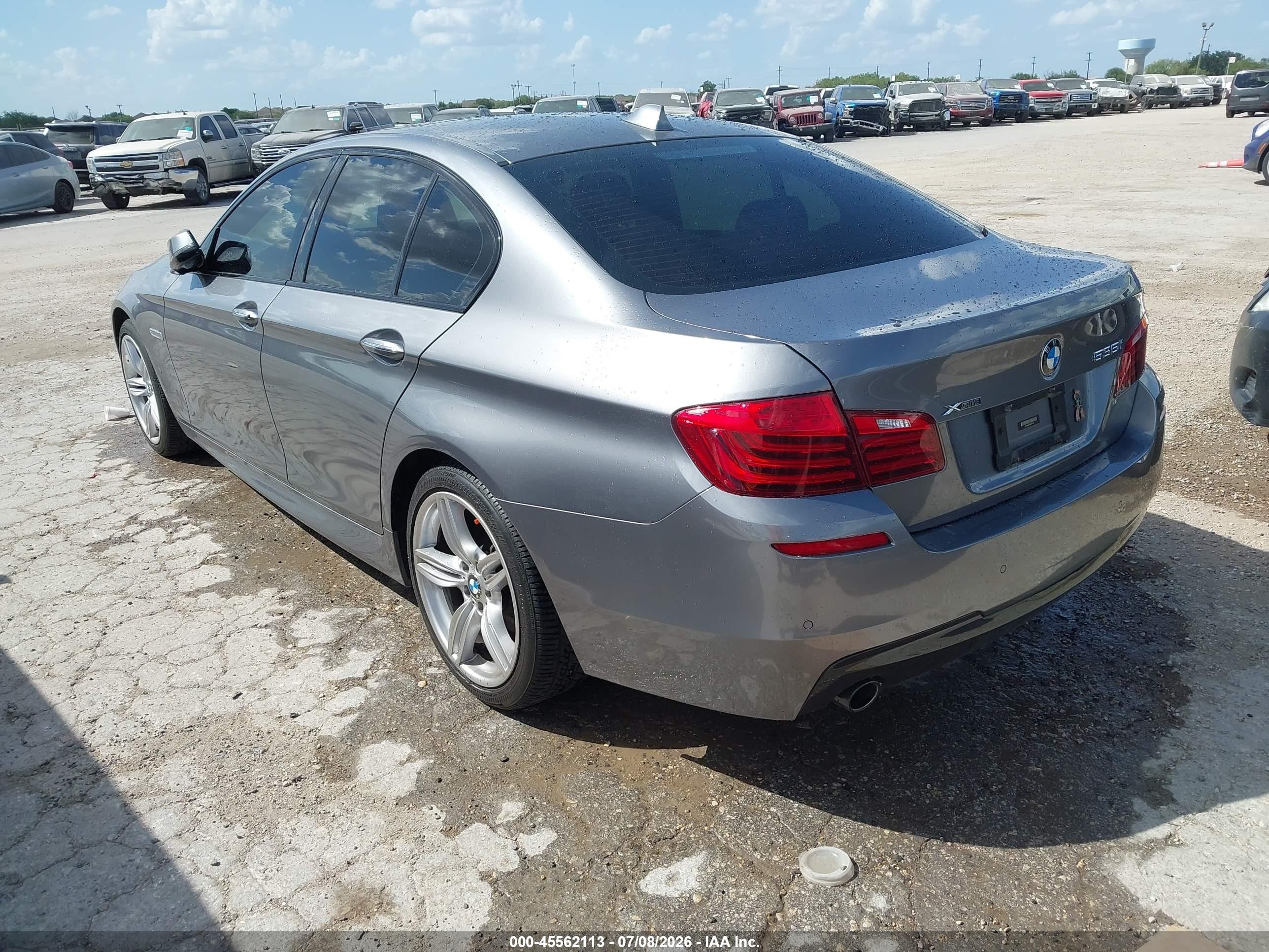 2015 Bmw 535i Xdrive Silver vin: WBA5B3C50FD547342