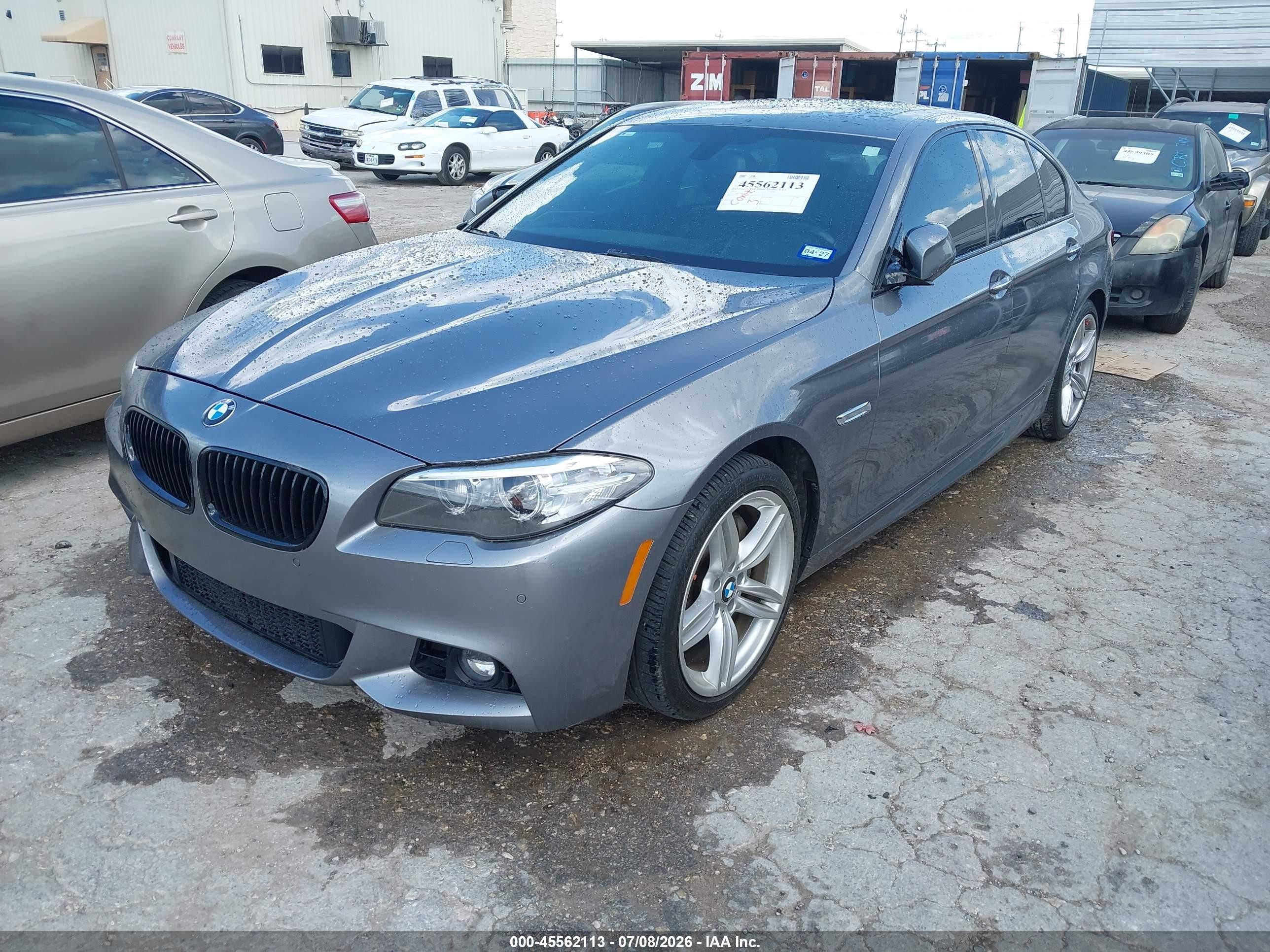 2015 Bmw 535i Xdrive Silver vin: WBA5B3C50FD547342