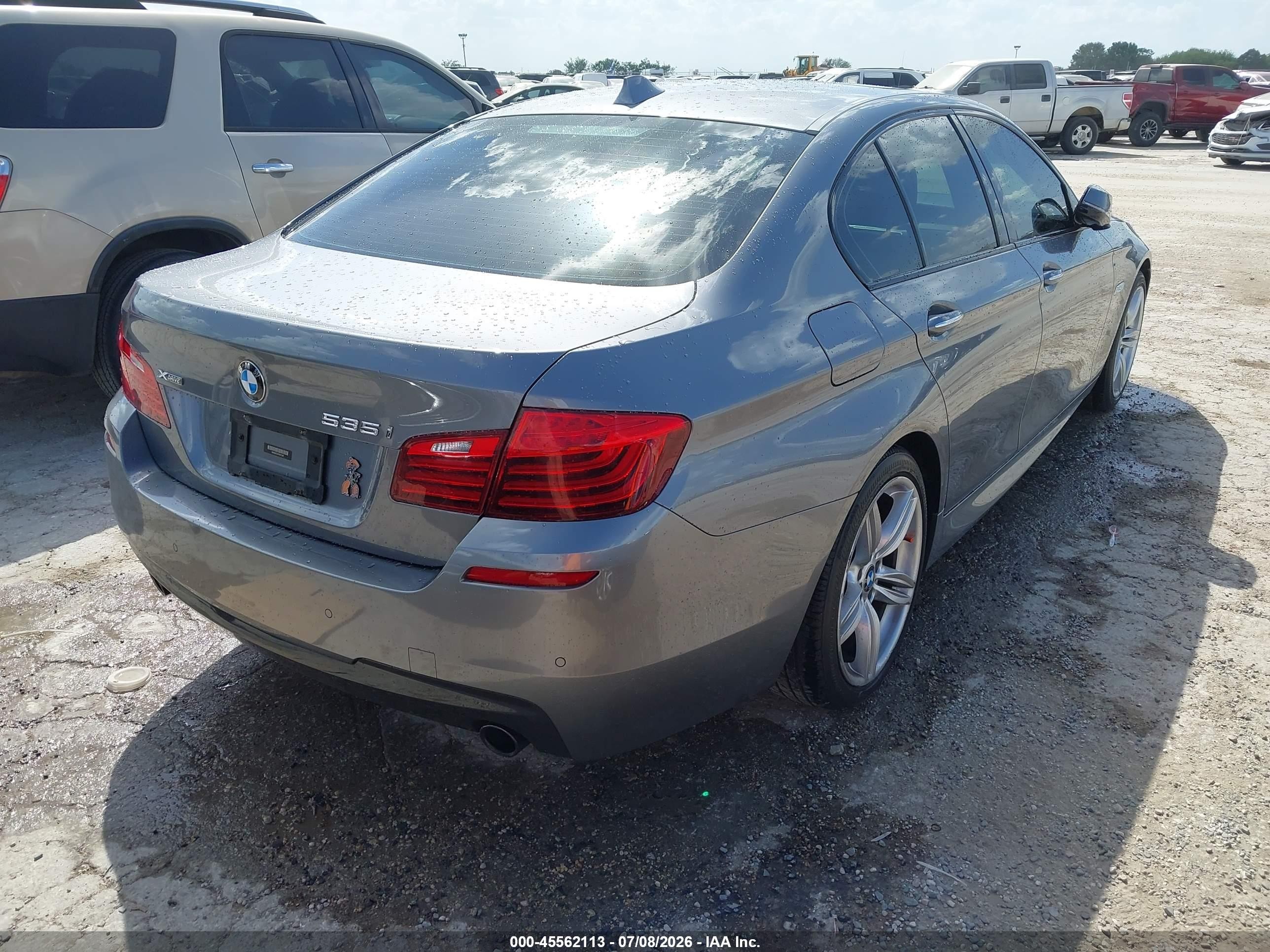 2015 Bmw 535i Xdrive Silver vin: WBA5B3C50FD547342