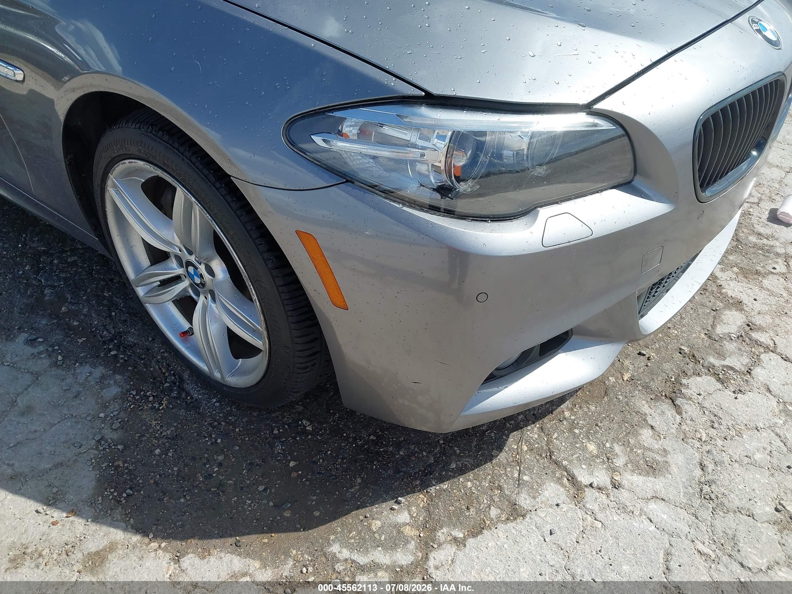 2015 Bmw 535i Xdrive Silver vin: WBA5B3C50FD547342