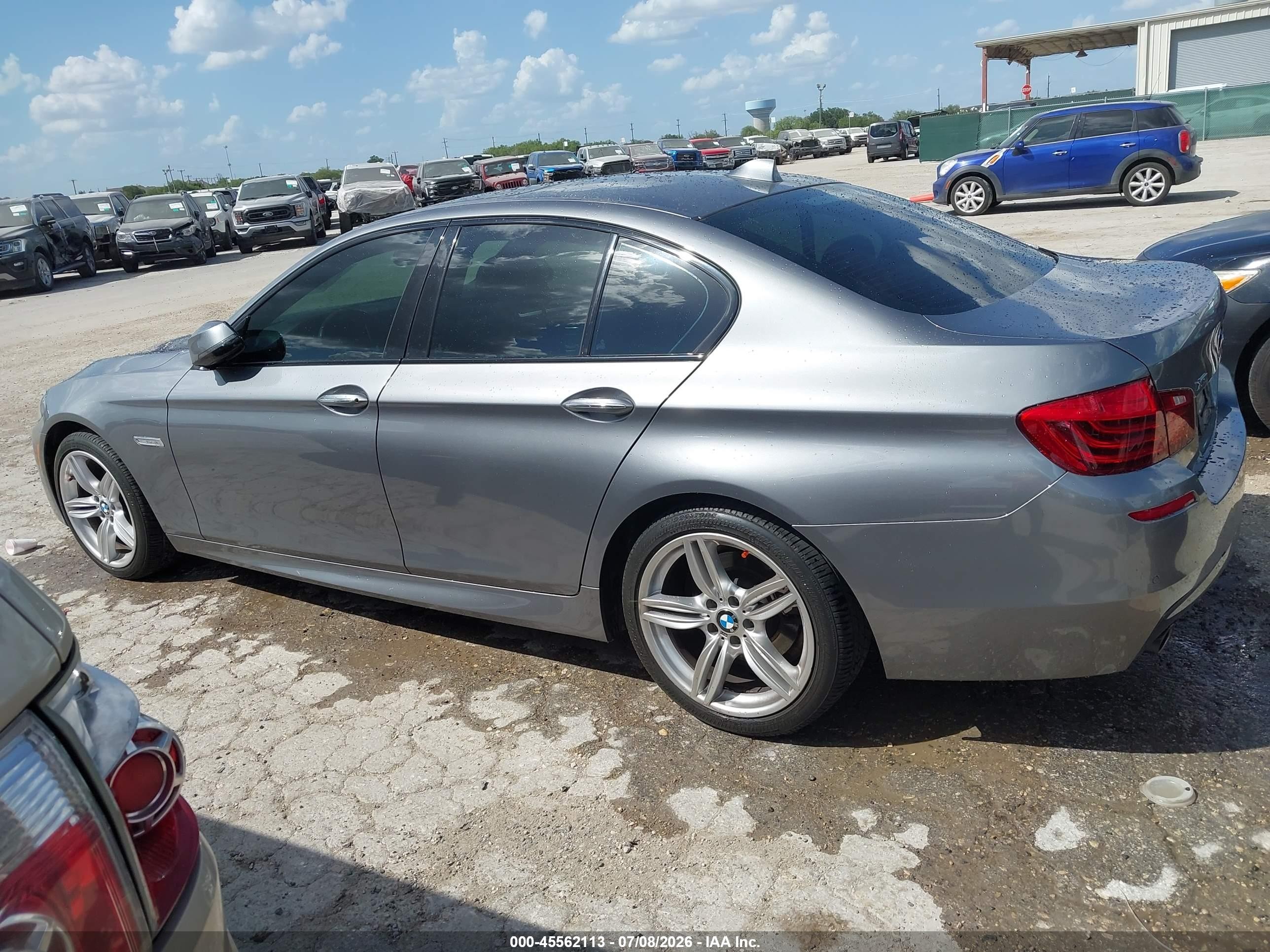 2015 Bmw 535i Xdrive Silver vin: WBA5B3C50FD547342