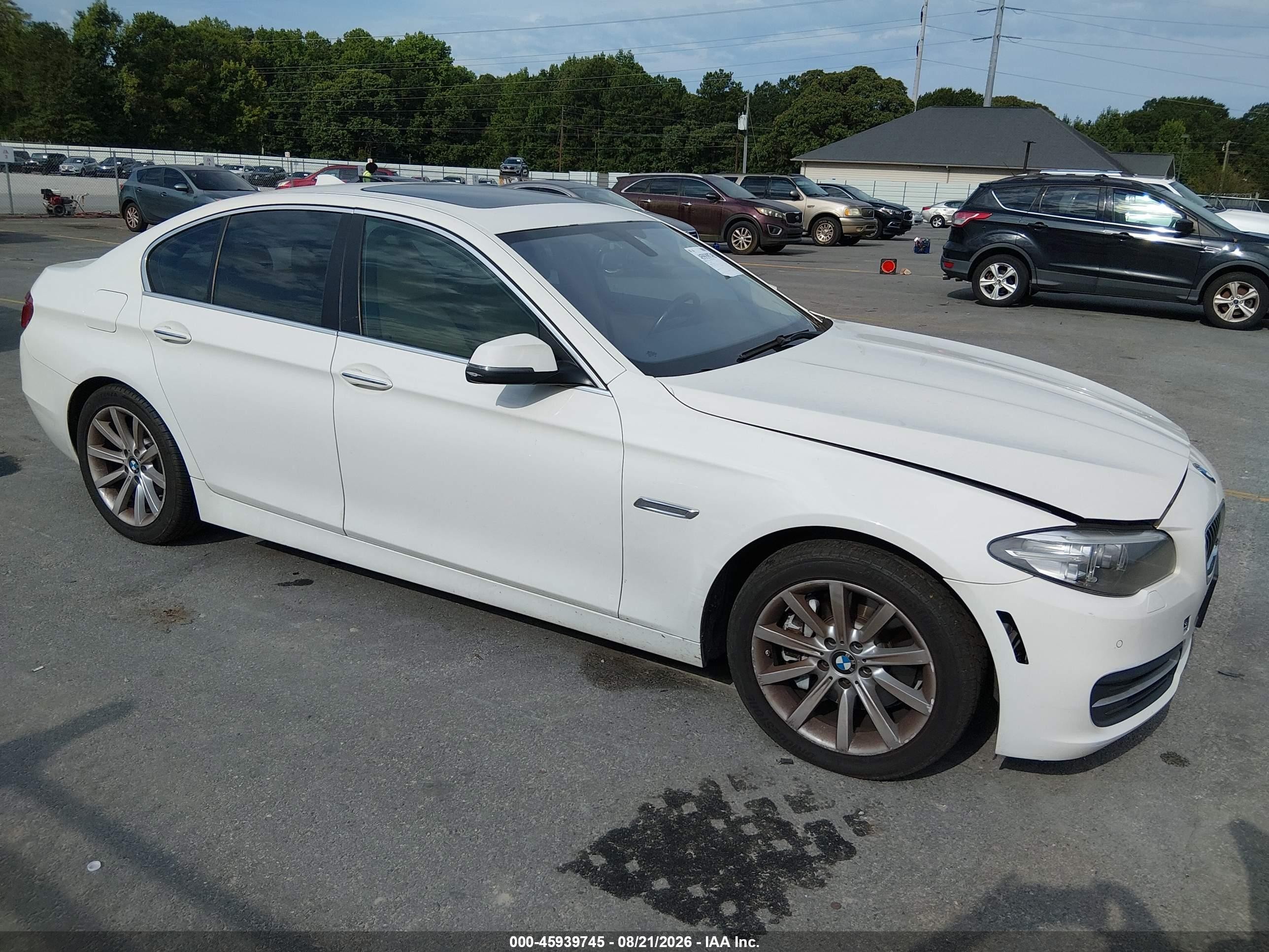 2014 Bmw 535i Xdrive Белый vin: WBA5B3C51ED531083